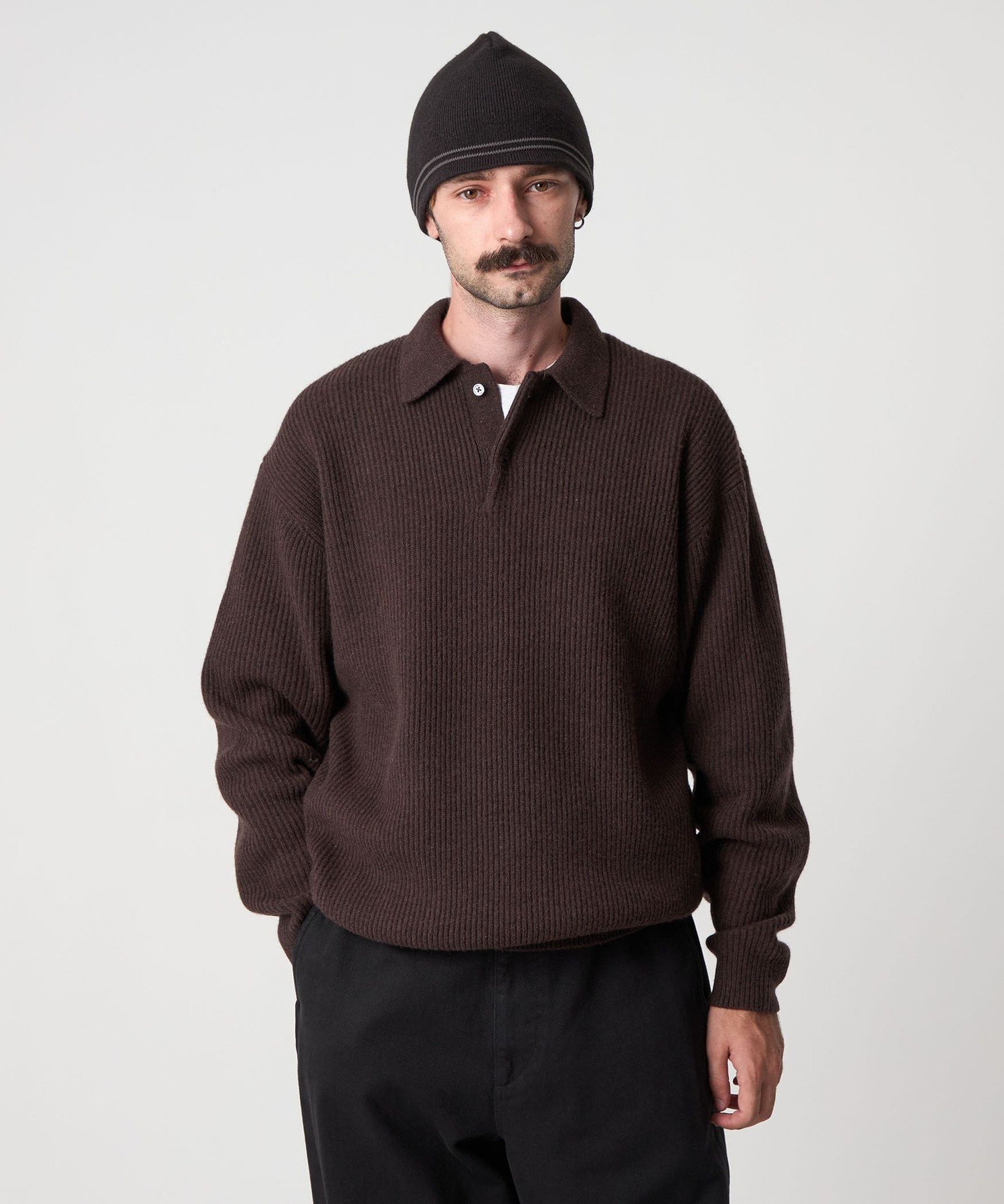 steven alan オーストラリアンラムズウール　ポロカラーニット BEAUTY&YOUTH UNITED ARROWS｜<Steven Alan> オーストラリアン