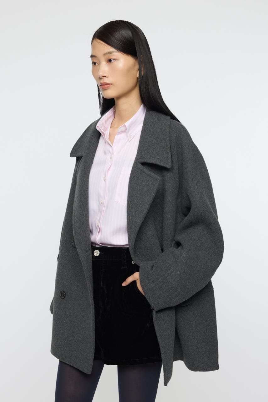 moussy｜DOUBLE BREASTED MID コート | Rakuten Fashion(楽天