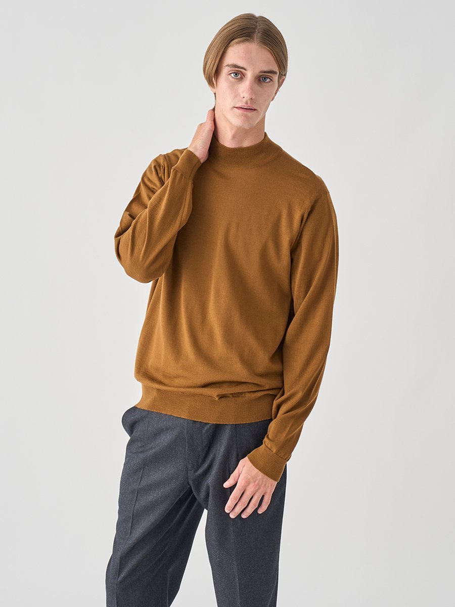 JOHN SMEDLEY｜モックネック長袖ニットプルオーバー | KILDAY | 30G