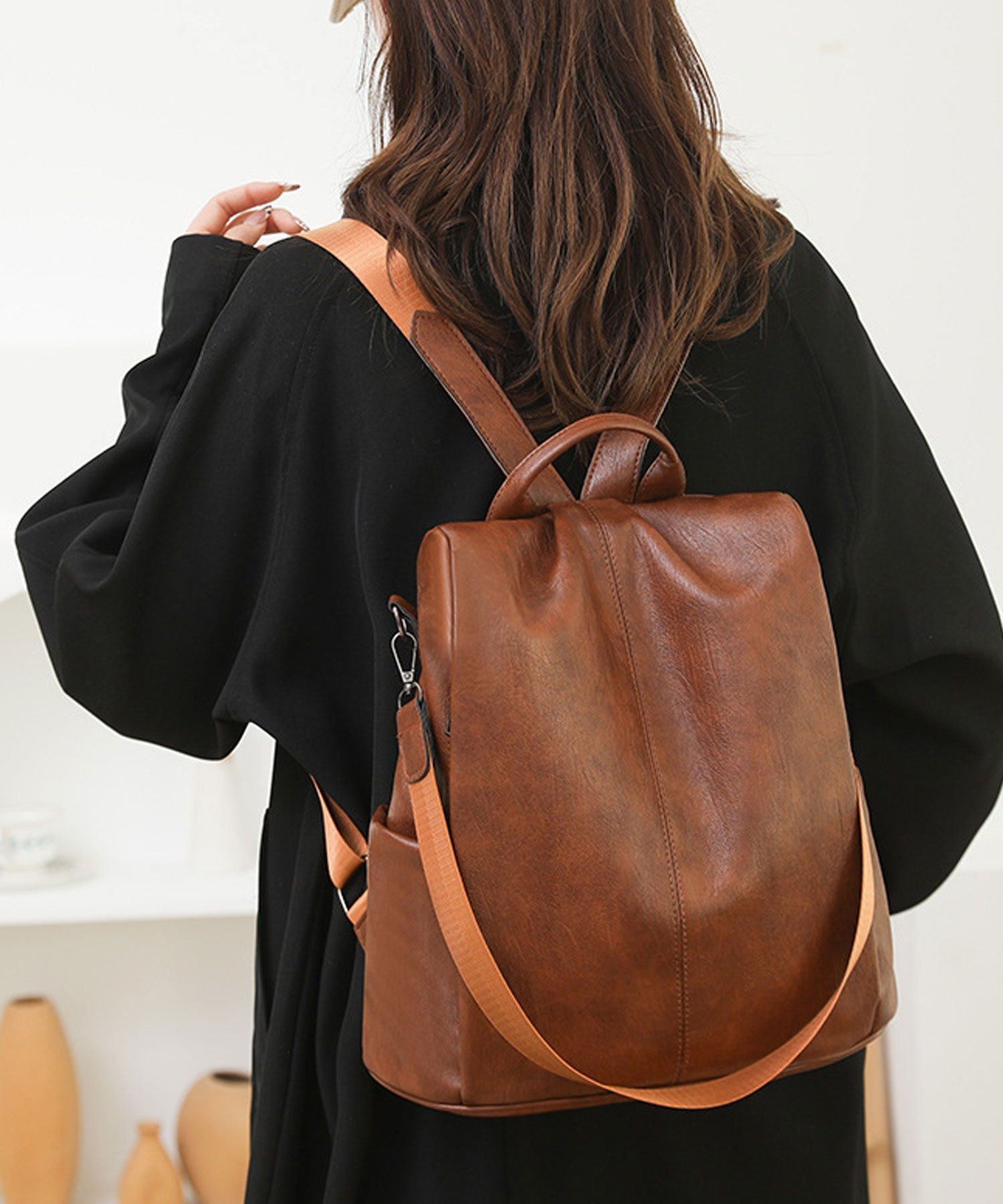 florist｜撥水PU/2WAY/ソフトPUレザーリュック/ショルダーバッグ