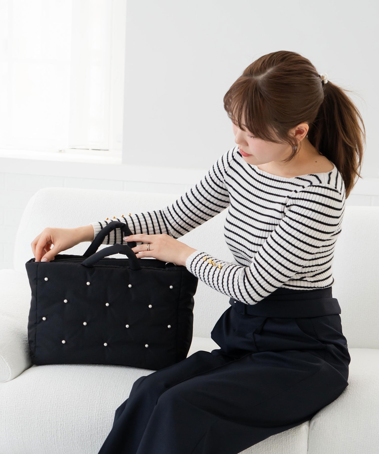 EVOL｜【撥水・A4/PC対応】EVOL*shiho コラボパールバック | Rakuten