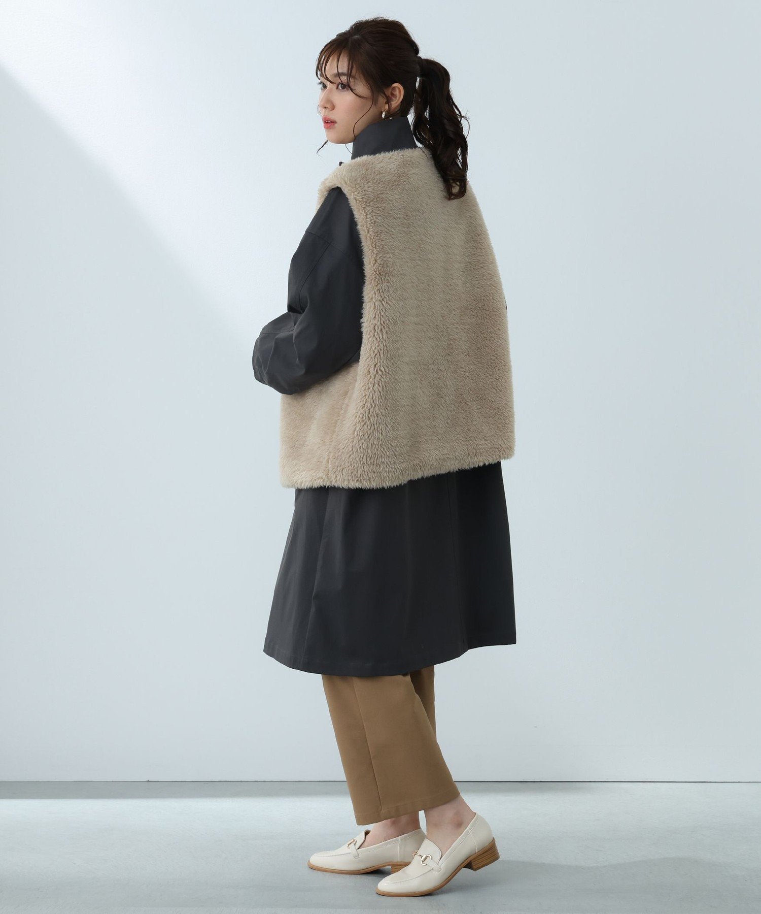 BEAMS OUTLET｜ボアベスト付き モッズコート (セットアイテム