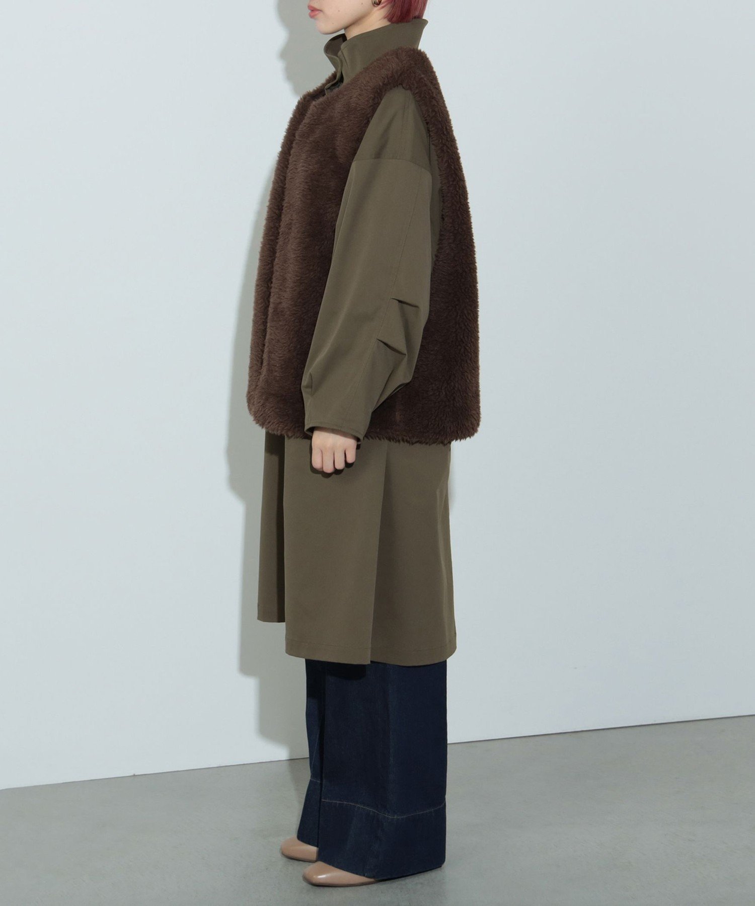 BEAMS OUTLET｜ボアベスト付き モッズコート (セットアイテム