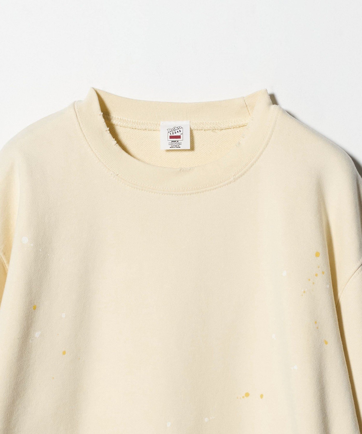 ＜6(ROKU)＞ダメージ ペイント スウェット プルオーバー　L BEAUTY&YOUTH UNITED ARROWS｜<6(ROKU)>ダメージ ペイント スウェット