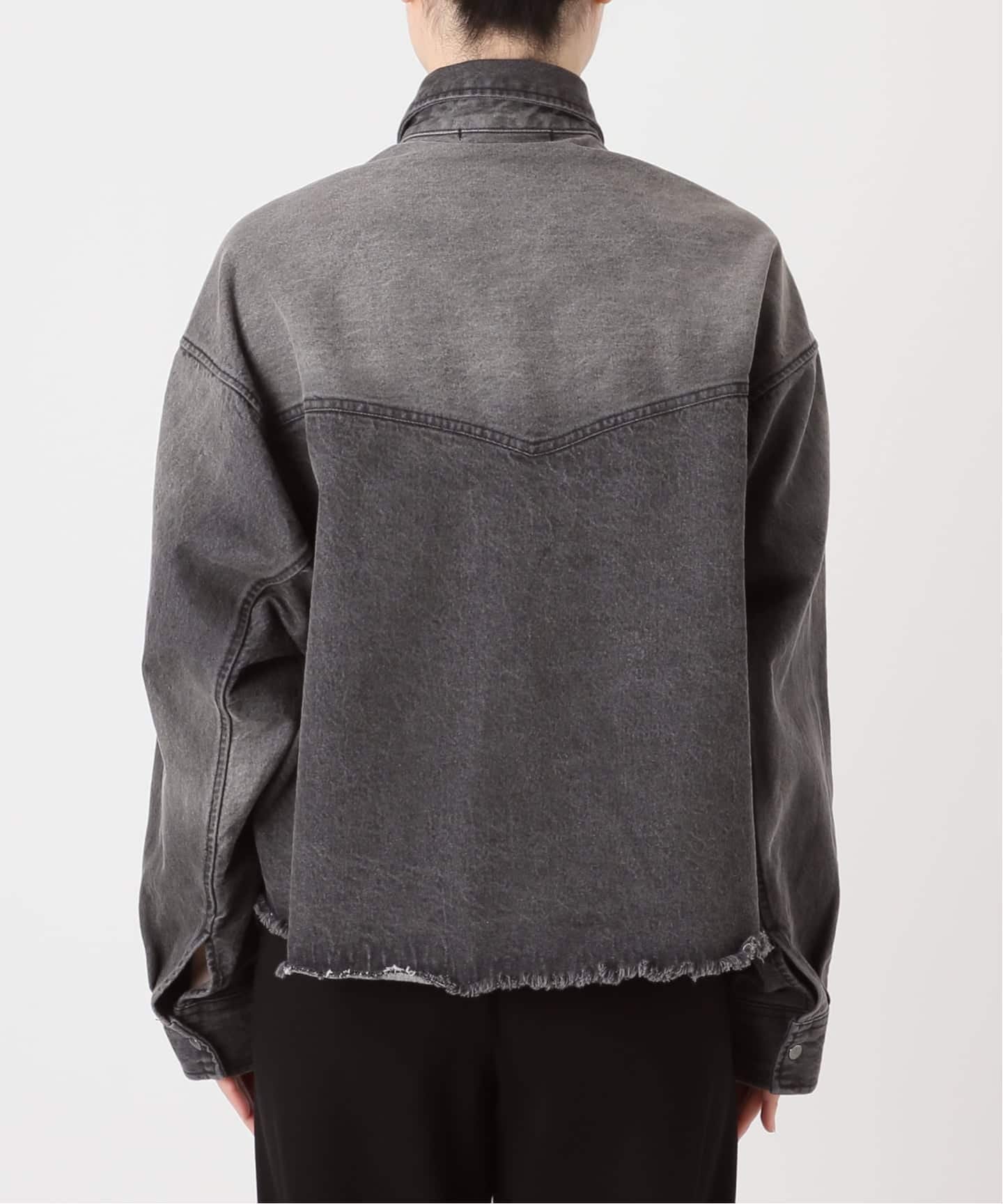 AP STUDIO｜《予約》デニムクロップドシャツ | Rakuten Fashion(楽天