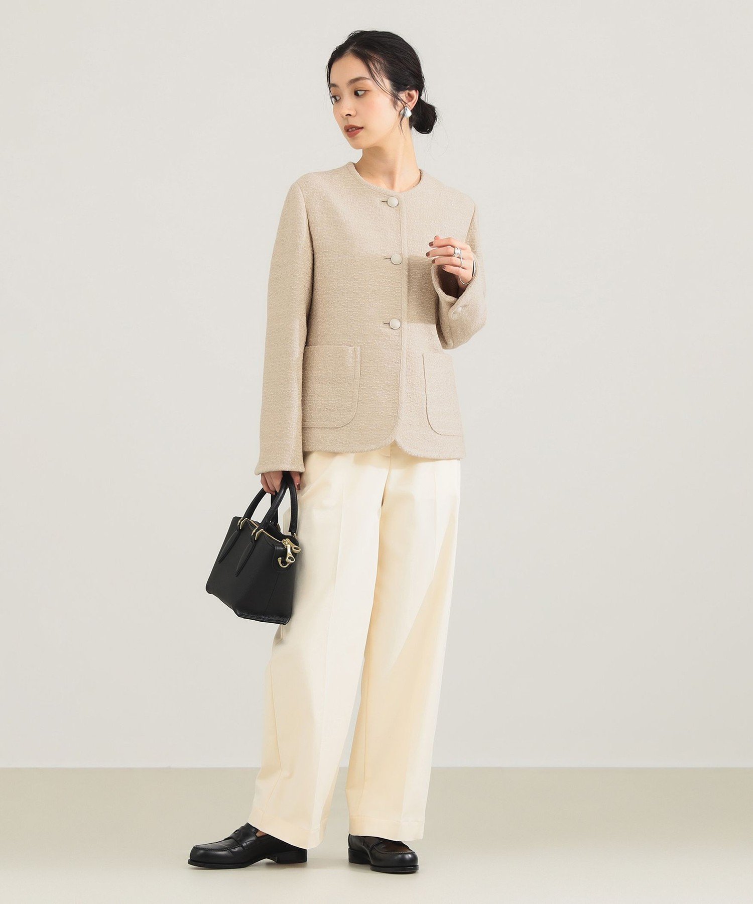 Demi-Luxe BEAMS｜【12/25新規値下げ】ミックスツイード ジャケット