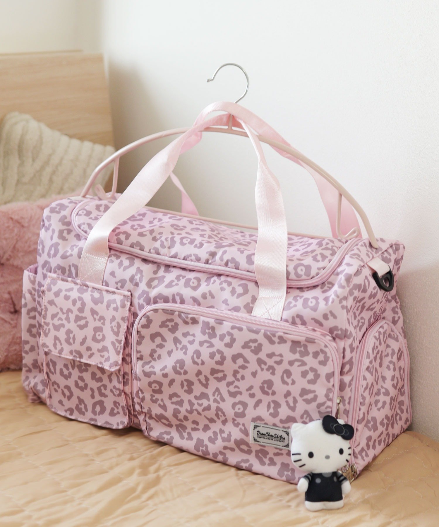 florist｜【大容量・撥水加工】2WAY ヒョウ柄トラベルボストンバッグ