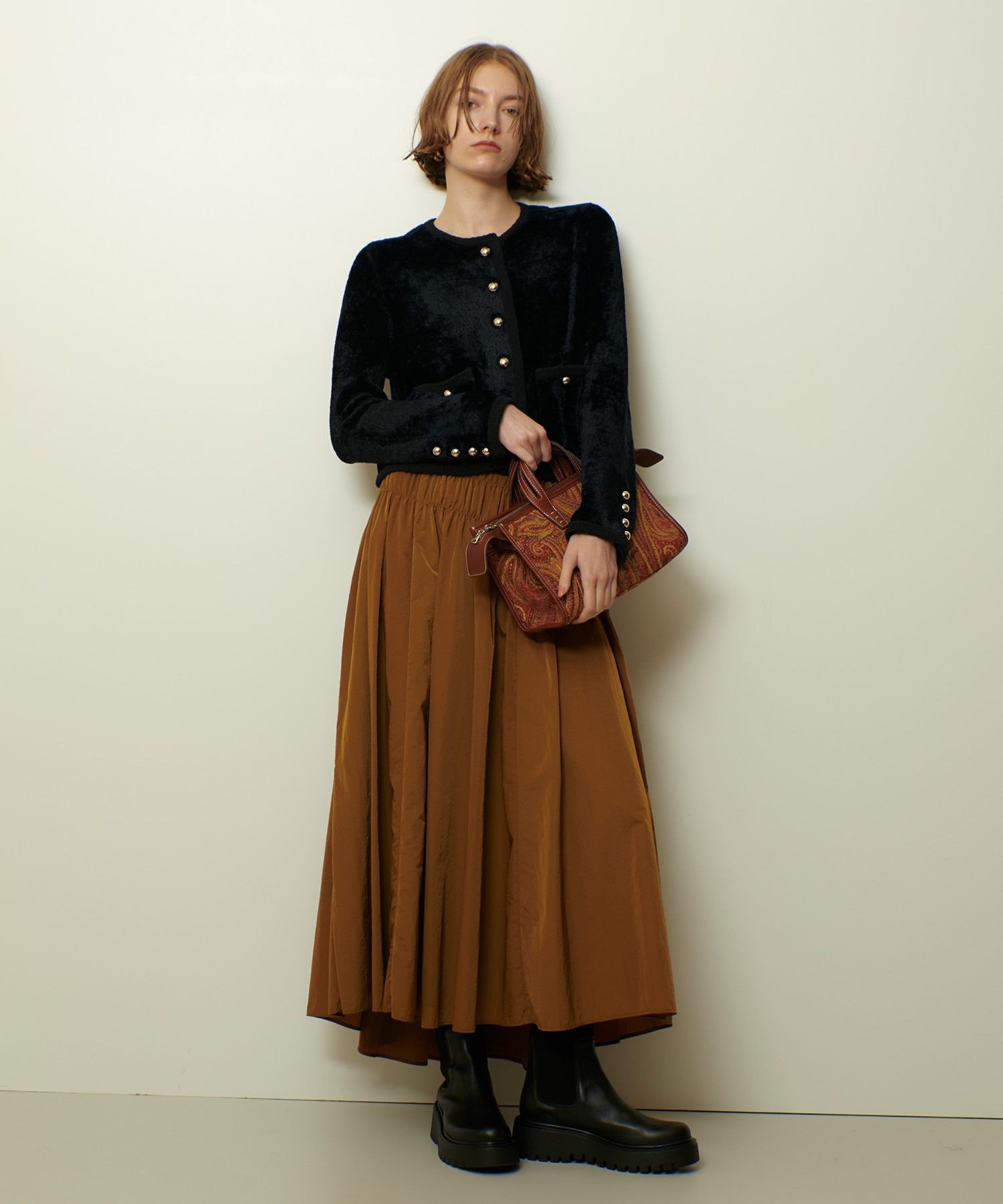 allureville｜ベロアニットジャケット | Rakuten Fashion(楽天