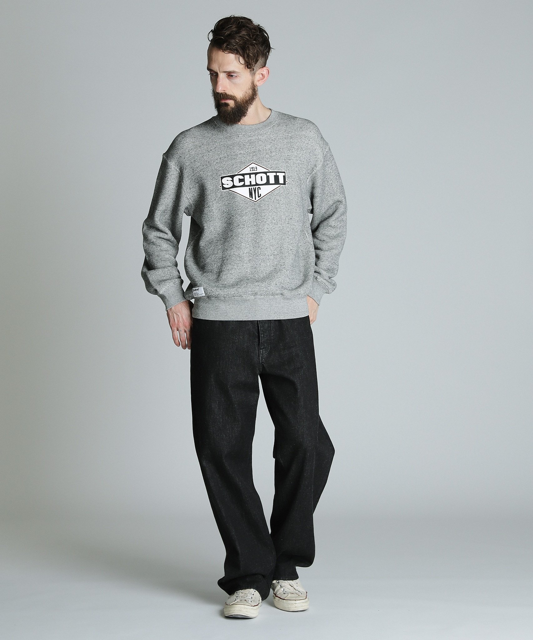 Schott｜SALT AND PEPPER SWEAT OG LOGO/ソルトアンドペッパー