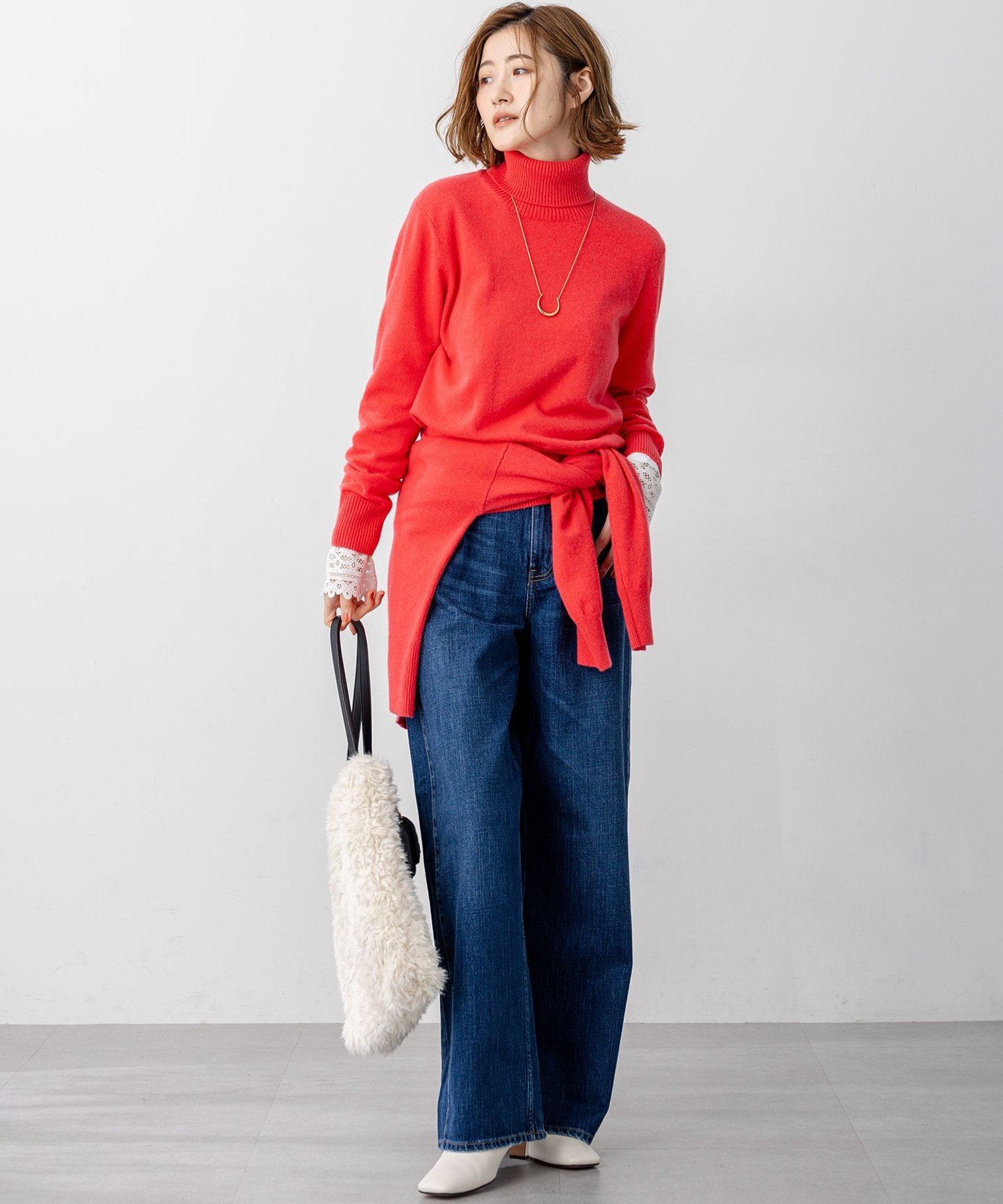 23区｜【見上愛さん着用/STORY掲載】ピュアカシミヤ クルーネック