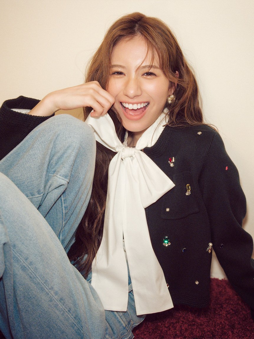 LILY BROWN｜ボウタイフリルレースブラウス | Rakuten Fashion(楽天