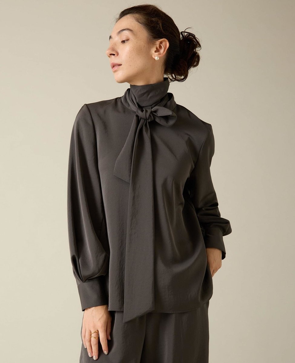 Liesse｜ボウタイブラウス(セットアップ対応) | Rakuten Fashion(楽天