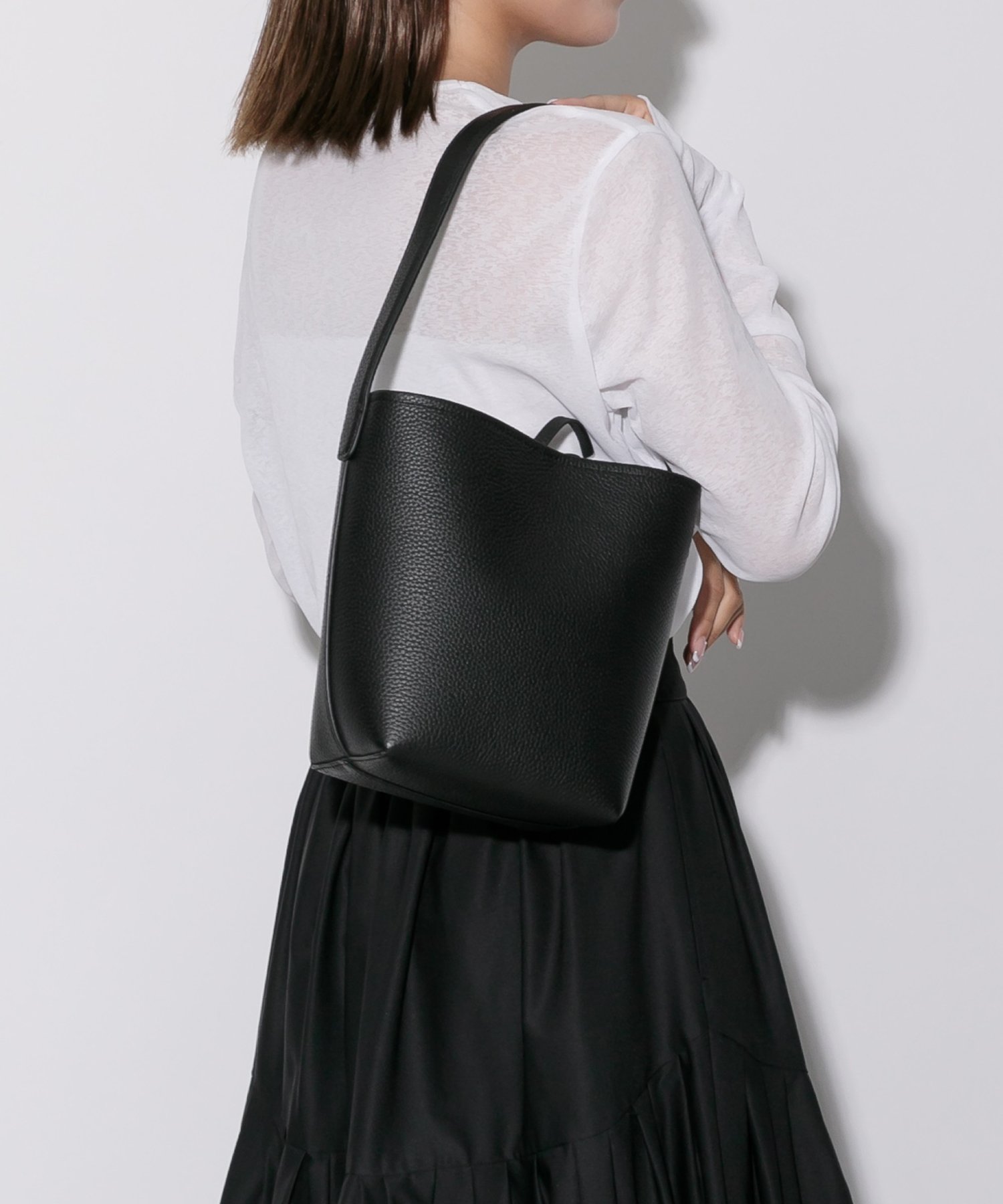 UNITED BASE｜【本革】バケツ型 トートバッグ インバッグ付き