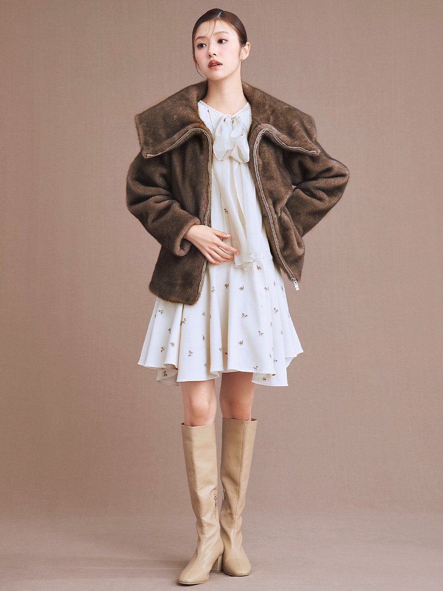 CELFORD｜ビッグリボンフレアワンピース | Rakuten Fashion(楽天