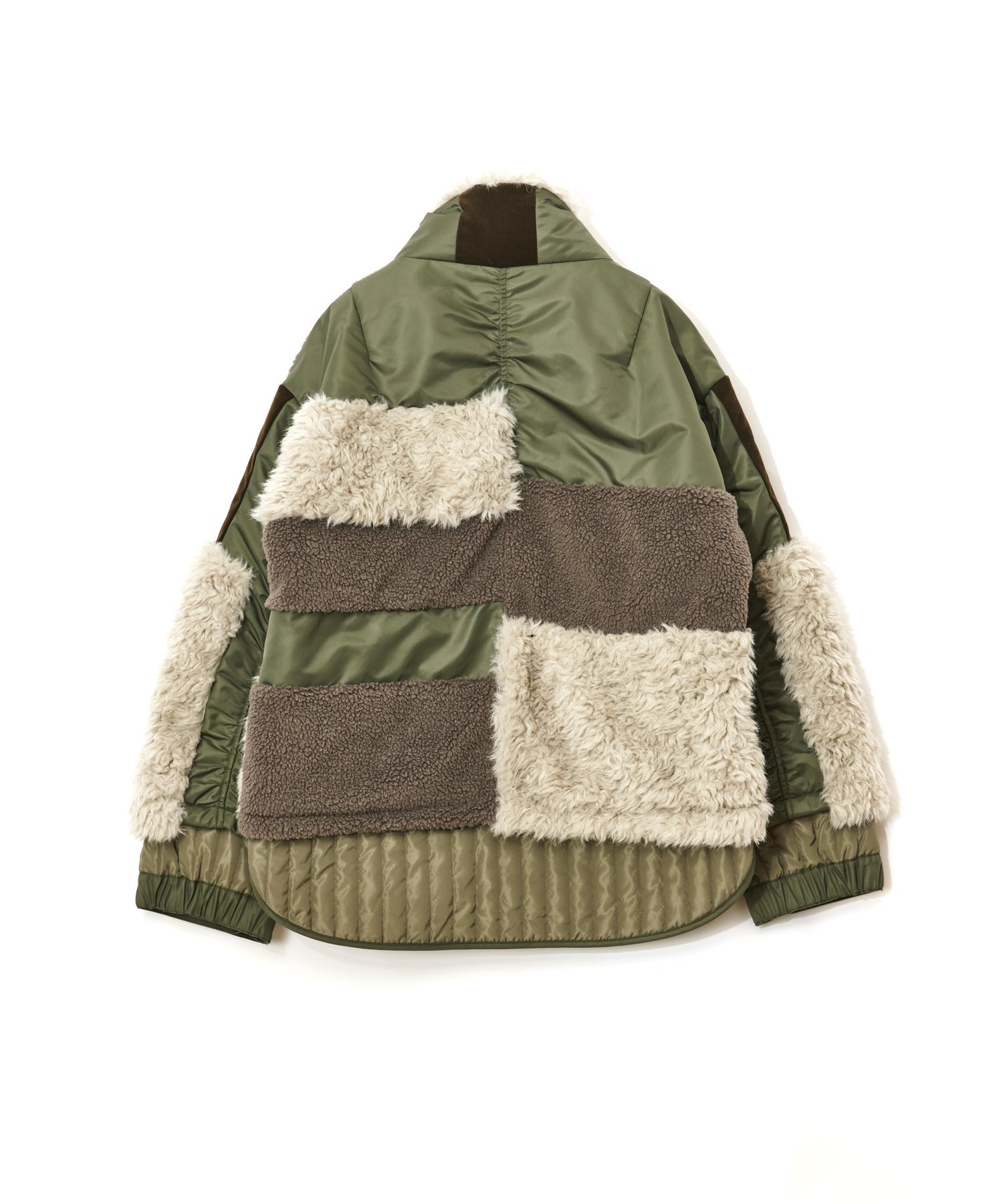 AULA AILA｜PATCHWORK LIKE BOA BLOUSON | Rakuten Fashion(楽天