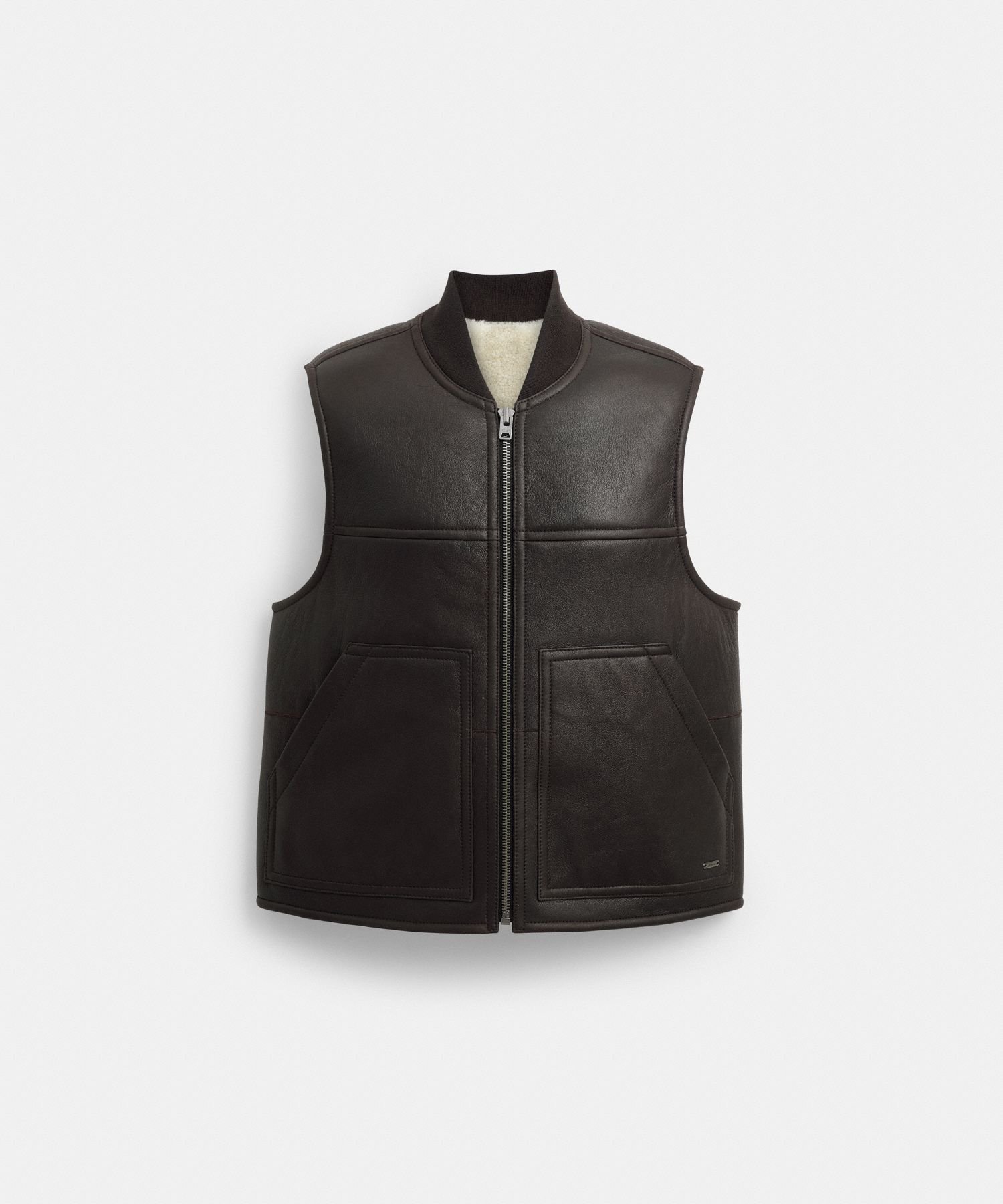 COACH OUTLET｜【公式】リバーシブル シアリング ベスト | Rakuten