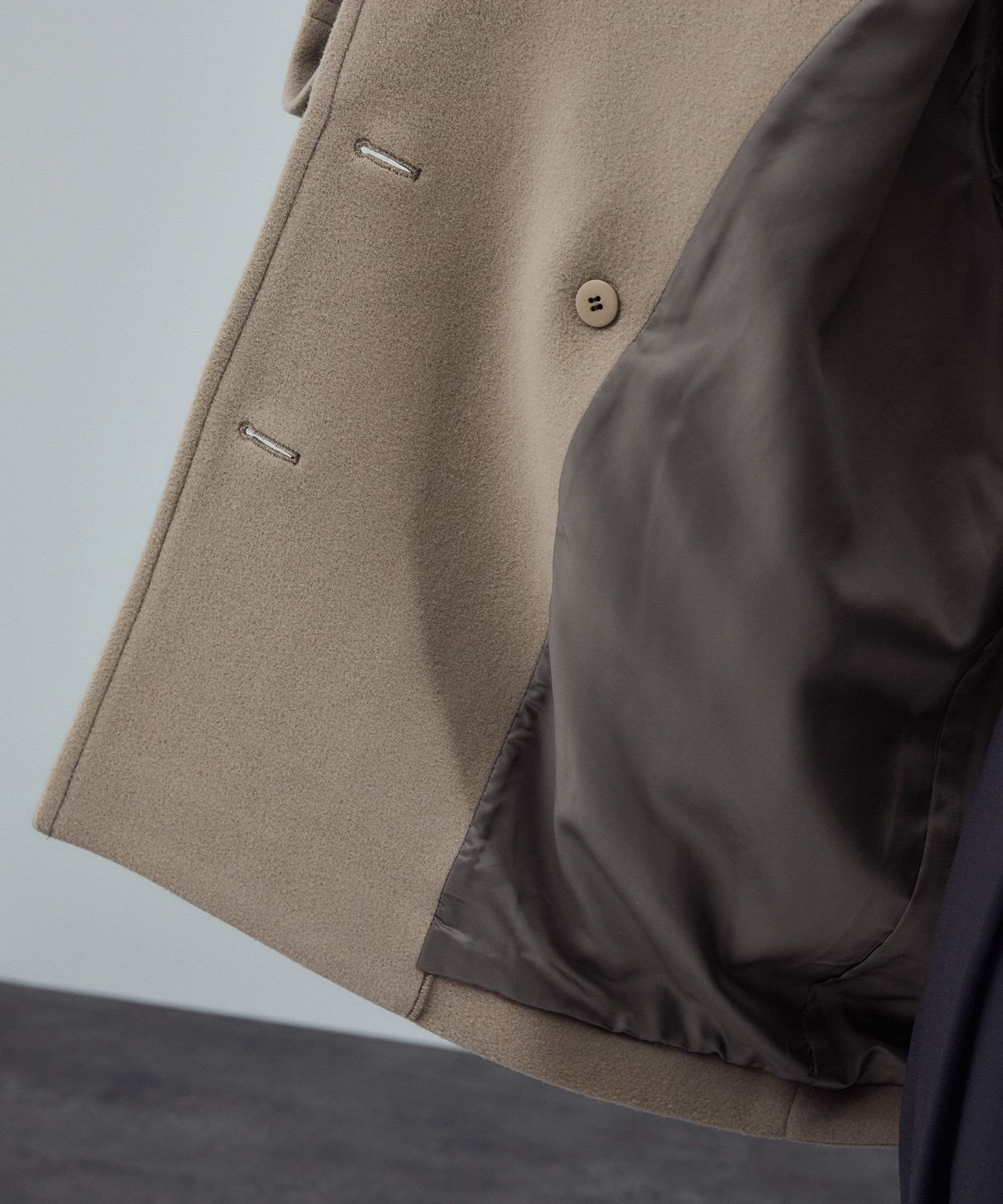 新品　SALON adam et ropé MANTECOウールPコート 黒 SALON adam et ropé(サロン アダム エ ロペ) / ＜追加＞【WEB限定