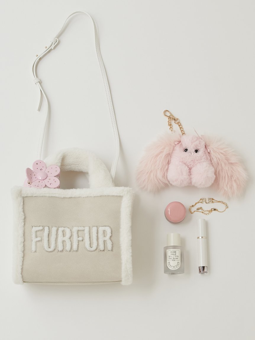 FURFUR｜【WEB・一部店舗限定カラー】ムートンロゴトートバッグ
