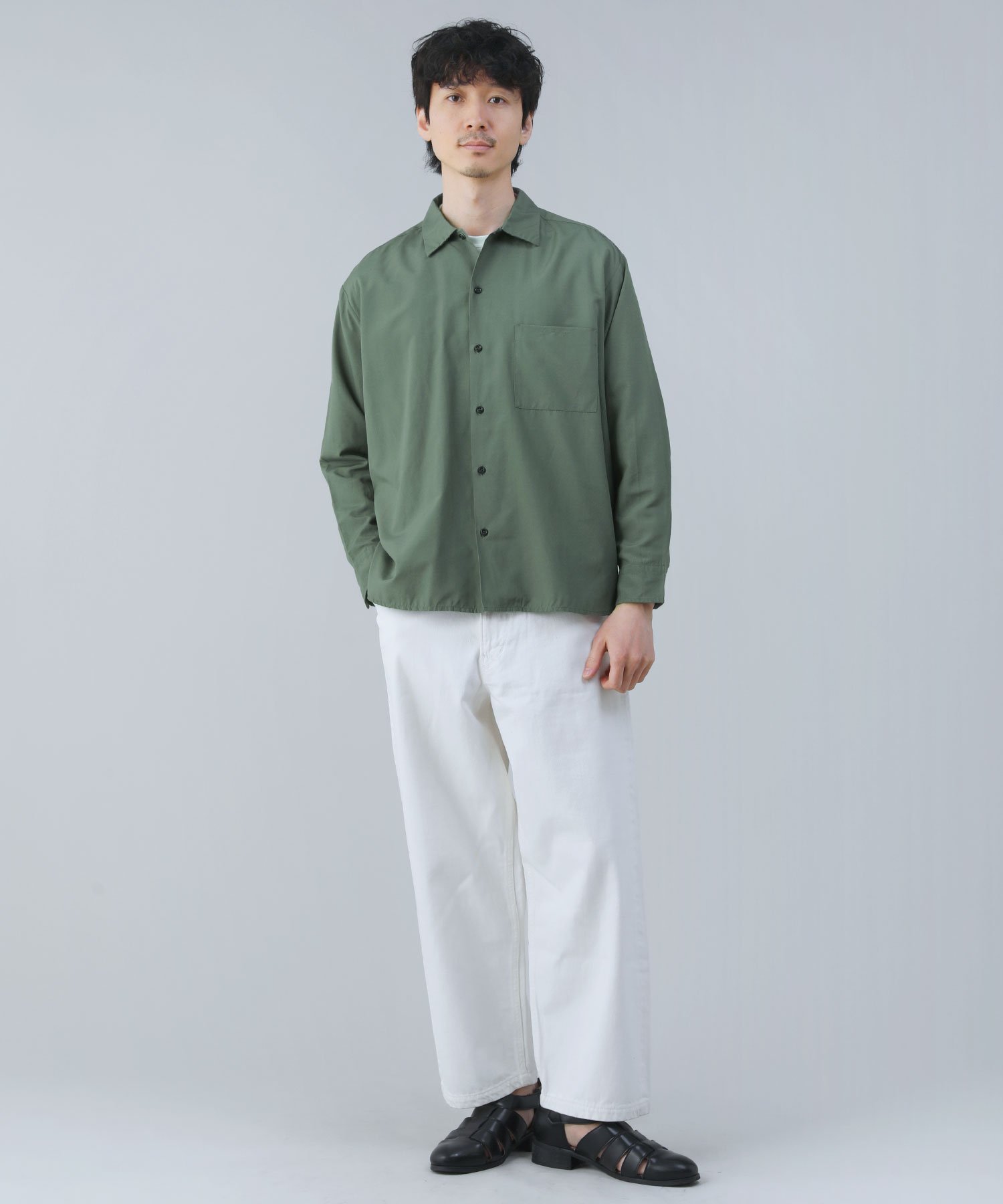 THE CASUAL｜TECHリネンレギュラー長袖シャツ | Rakuten Fashion(楽天