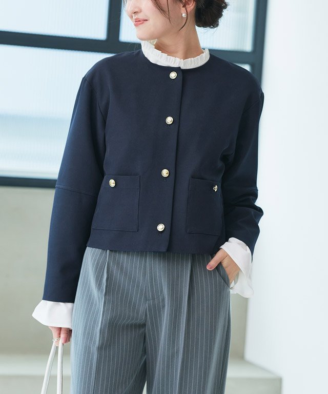 楽天市場】ノーカラーゴールドボタンの通販