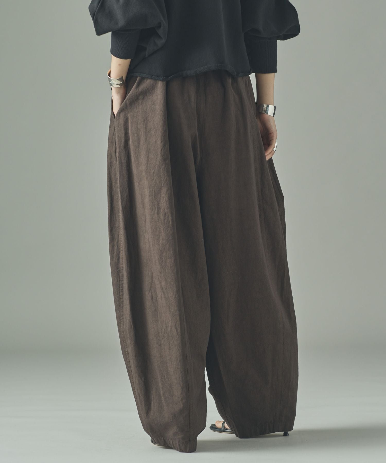 Curensology｜コットンリネンドロストパンツ | Rakuten Fashion(楽天