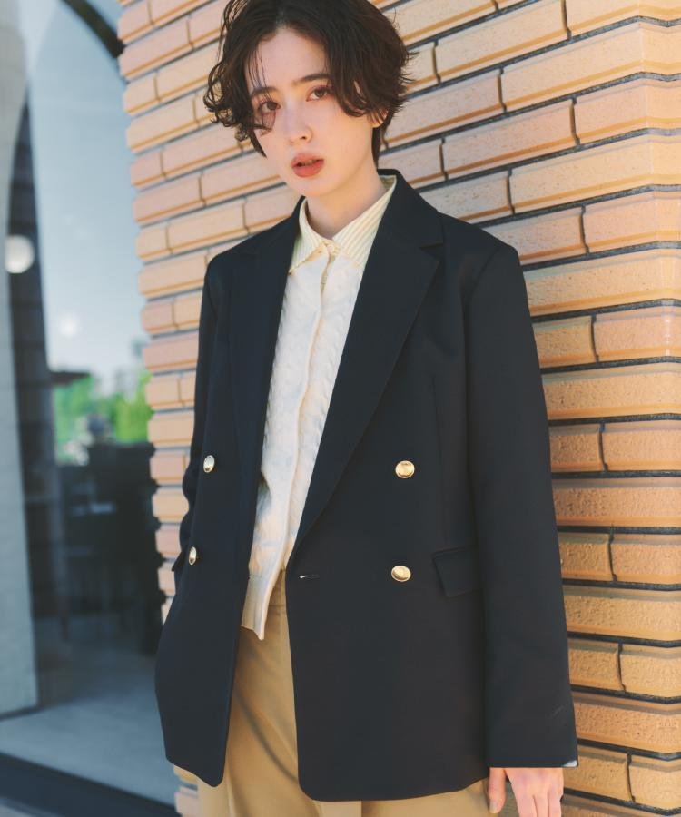 THE SHOP TK｜【通勤・セレモニー】CAVIAN 金ボタンダブルブレスト