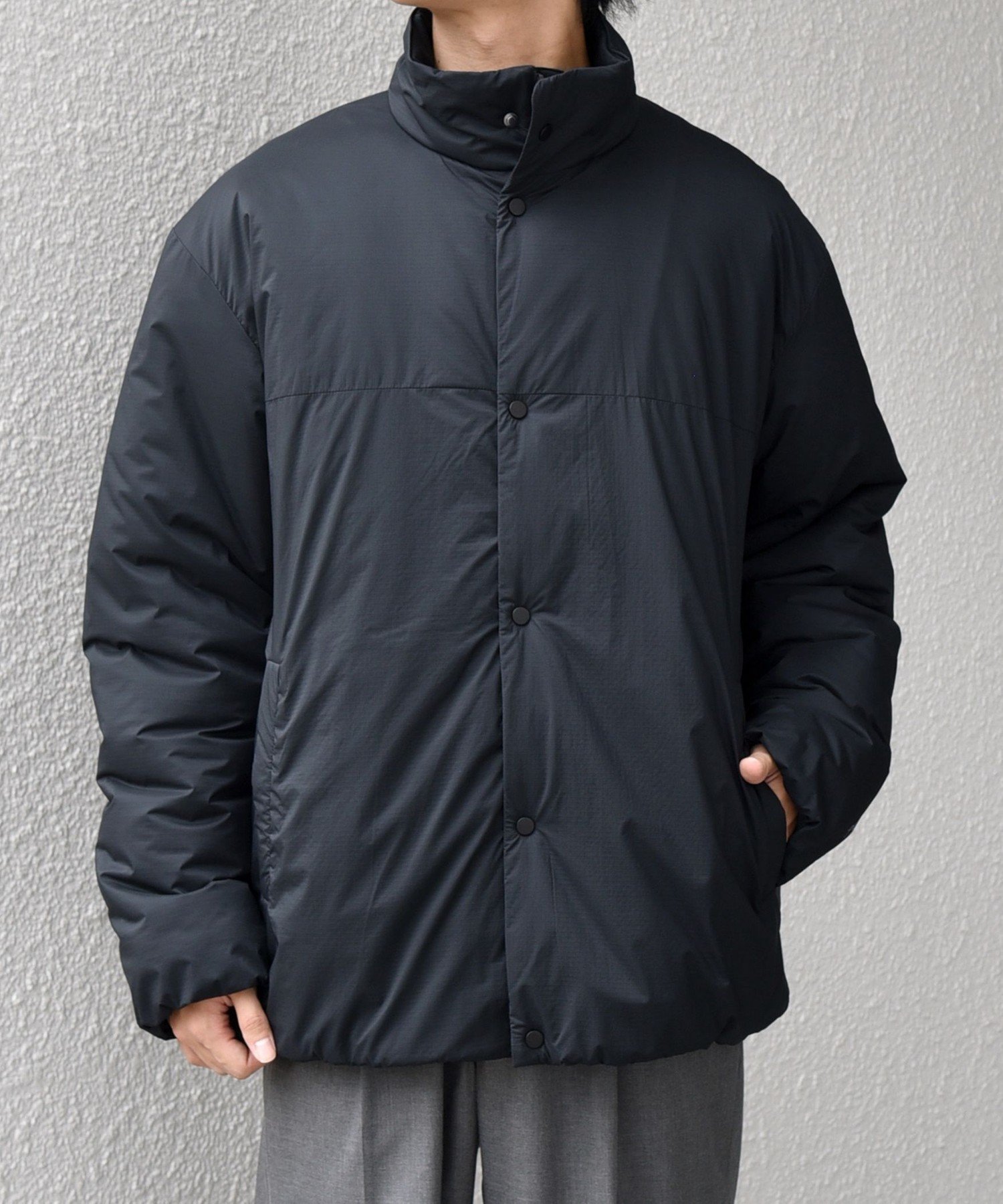 1回着用 Ships PERTEX x PRIMALOFT 中綿　ジャケット SHIPS｜SHIPS any:<軽量/撥水>PERTEX(R) * PRIMALOFT(R) スタンド