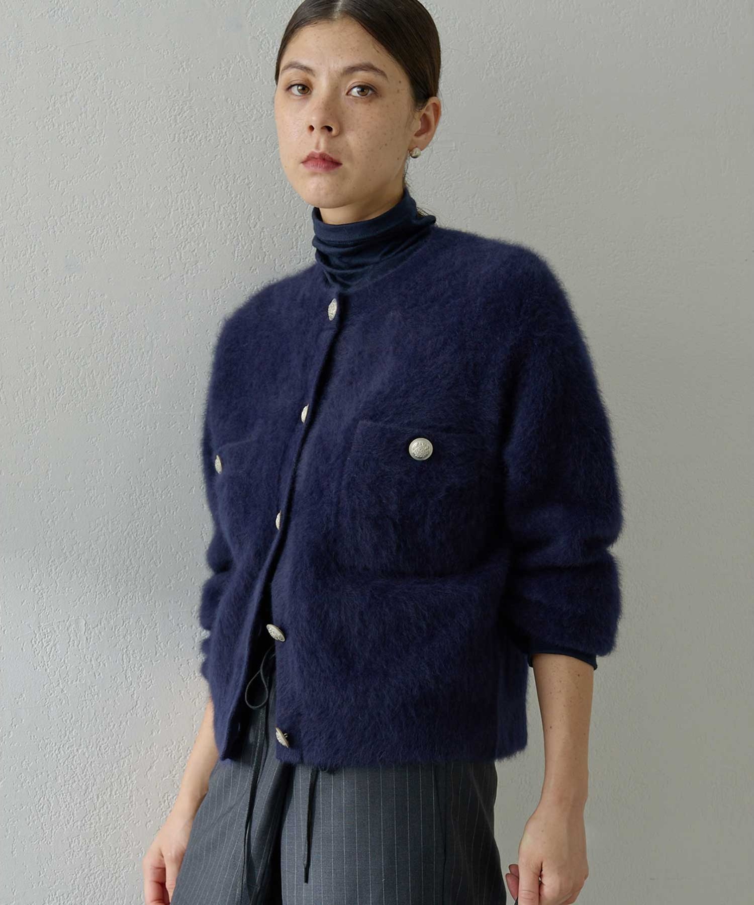 Whim Gazette｜ファーボタンジャケット | Rakuten Fashion(楽天