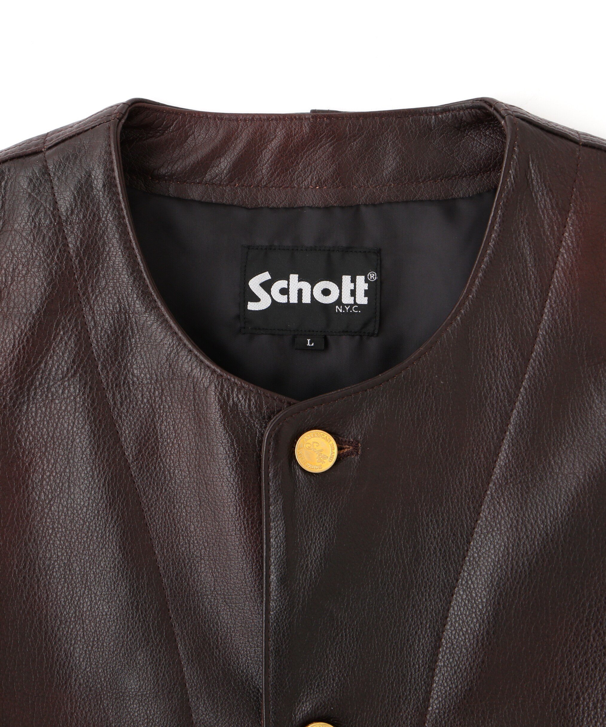 Schott｜BUFFALOW LEATHER VEST/バッファロー レザーベスト | Rakuten