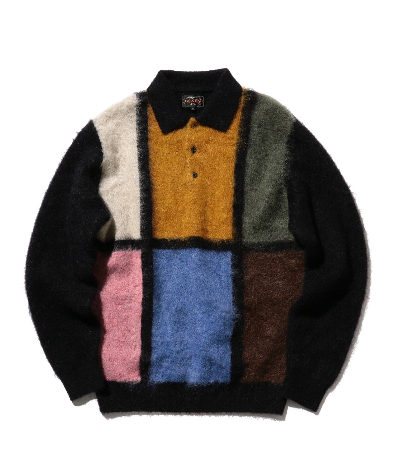 BEAMS MEN｜ BEAMS PLUS / シャギー ニット ポロシャツ | Rakuten