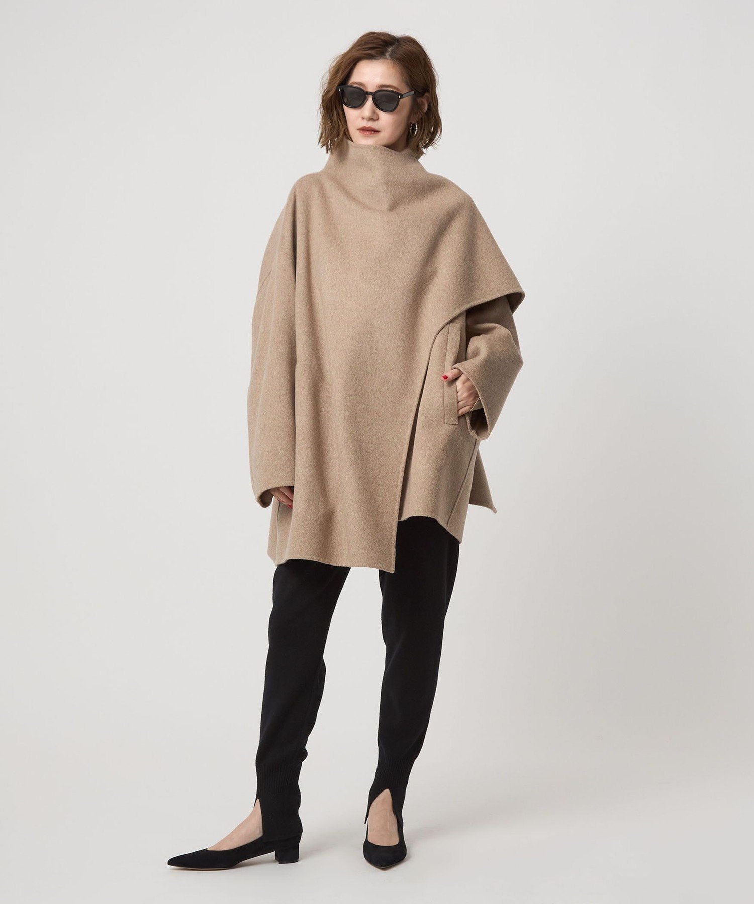 ＜conte＞リバー ストールコート ベージュ UNITED ARROWS｜<conte>リバー ストールコート | Rakuten Fashion(楽天