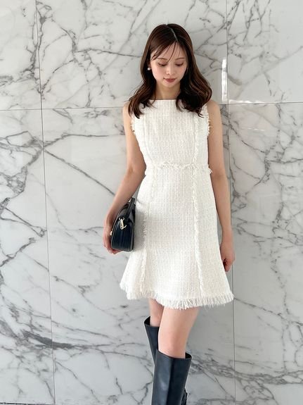 SNIDEL｜ツイードミニワンピース | Rakuten Fashion(楽天ファッション