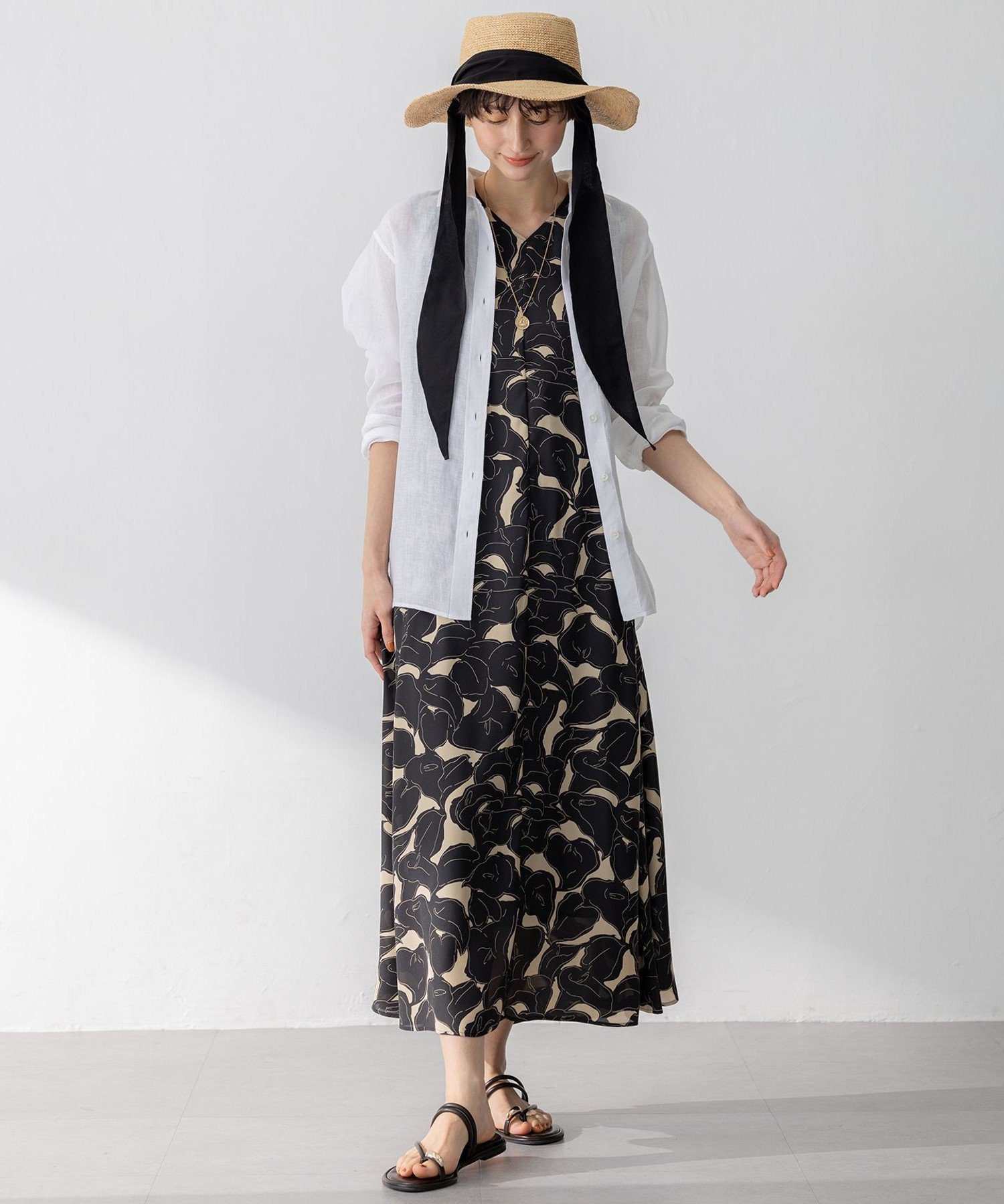 23区｜【Oggi8月号掲載/UVケア】ラフィア リボン ハット | Rakuten