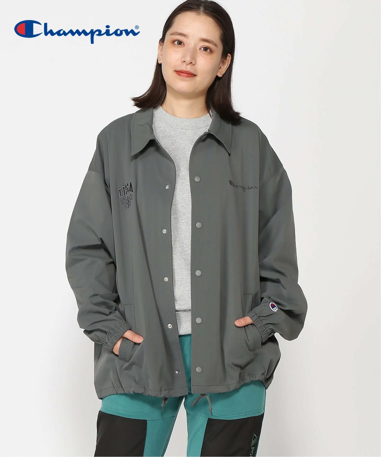HAND SIGN｜Champion/(U)C3-Z601 COACH JACKET | Rakuten Fashion(楽天