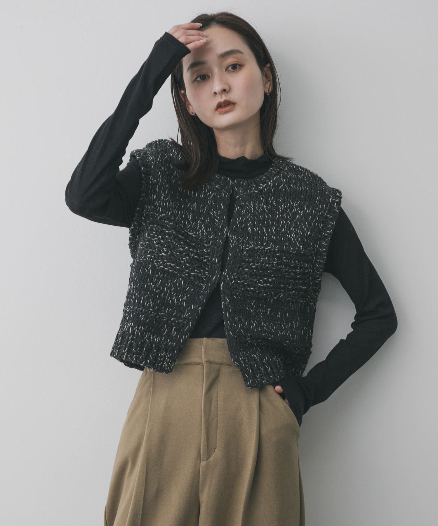 SENSE OF PLACE｜『洗濯可』ミックスカラーローゲージベスト | Rakuten