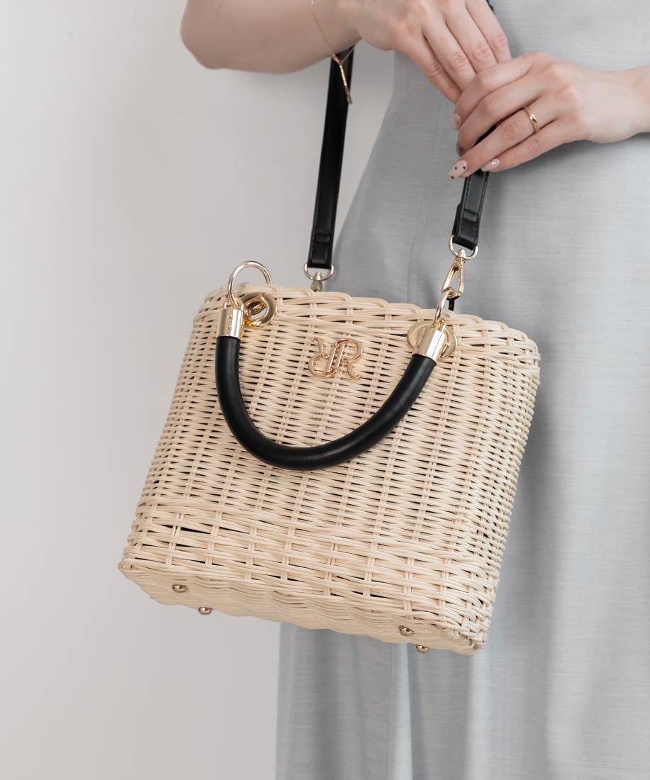 RANDA｜2WAY ラタンスクエアハンドバッグ | Rakuten Fashion(楽天
