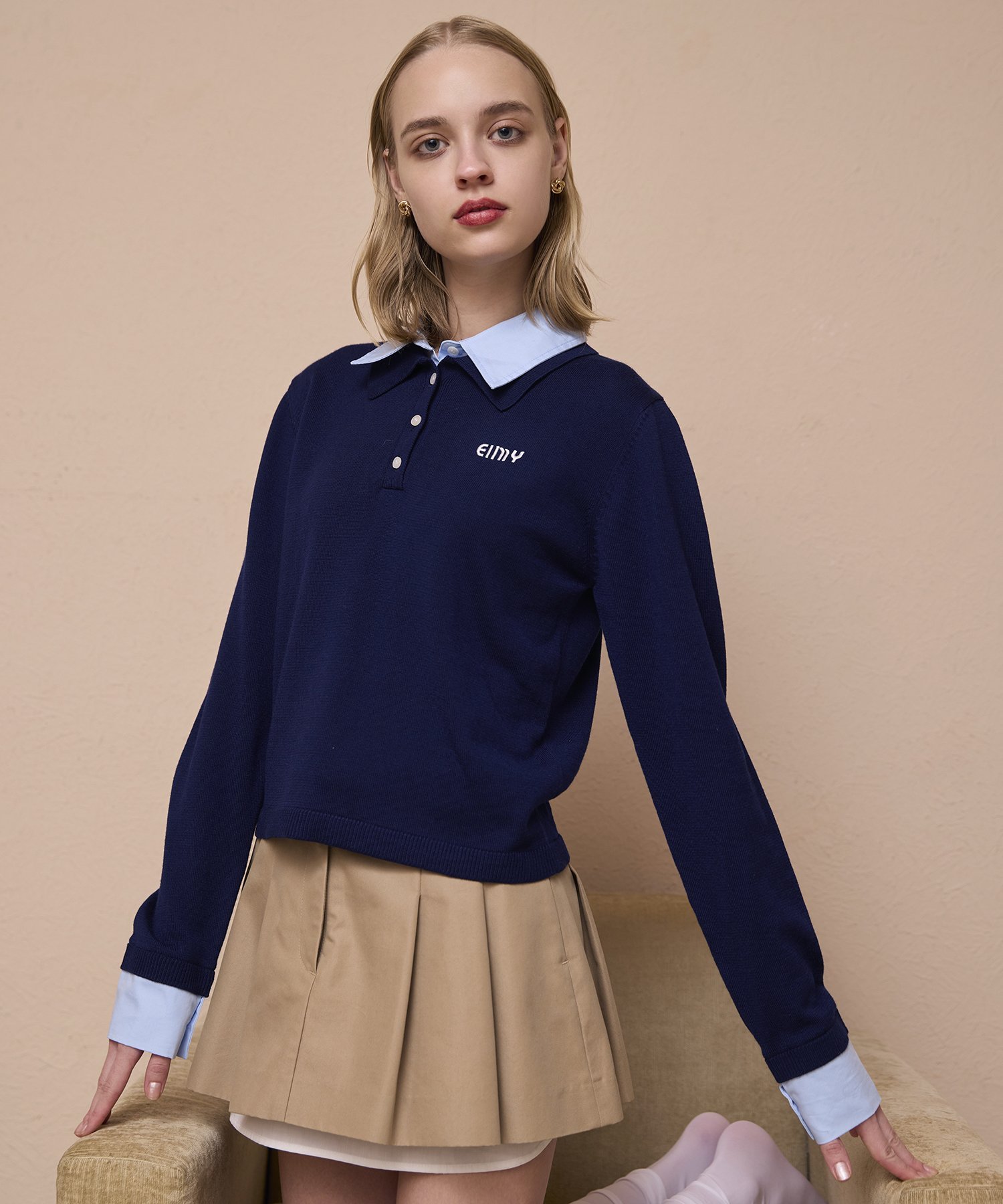 EIMY ISTOIRE｜ダブルカラーデザインニット | Rakuten Fashion(楽天