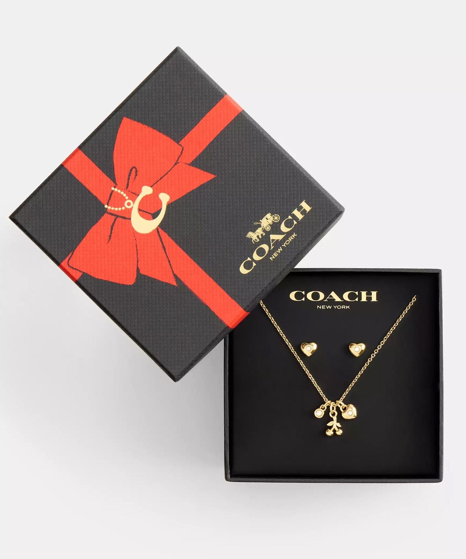 COACH OUTLET｜【公式】チェリー アンド ハート ピアス アンド