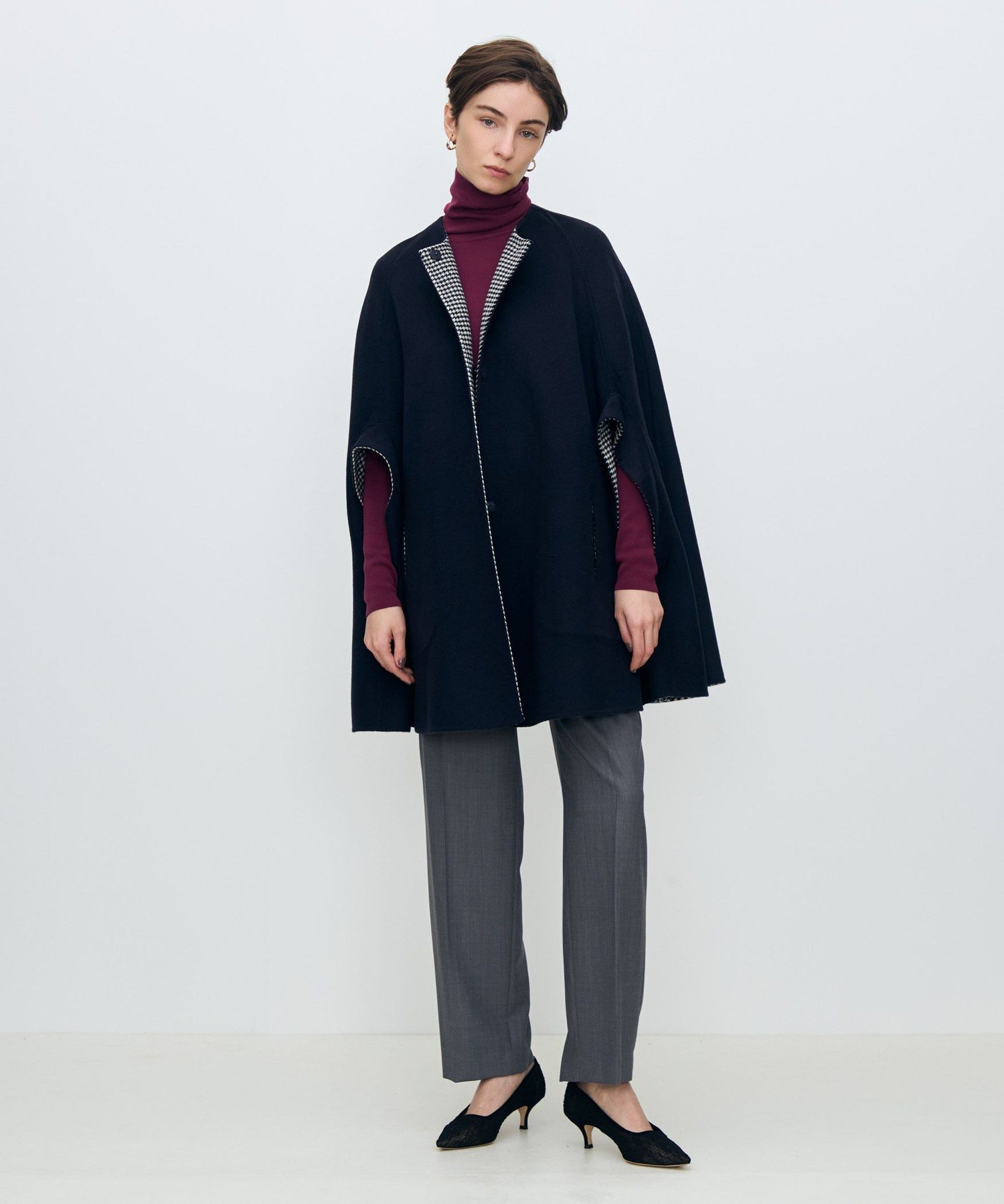 TOMORROWLAND｜スーパーダブルフェイス リバーシブルマントコート