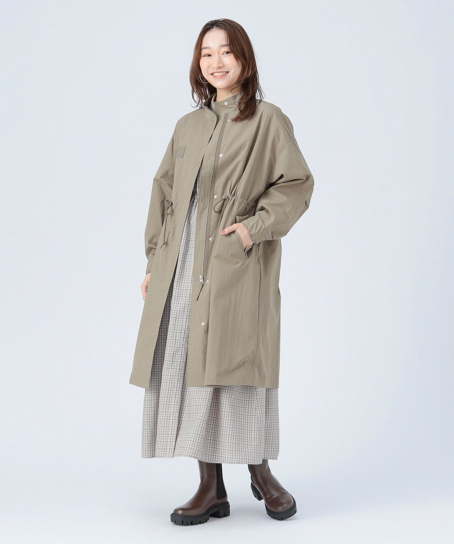 BEAMS HEART｜【洗濯可】撥水 ナイロン モッズ コート 26SS レディース