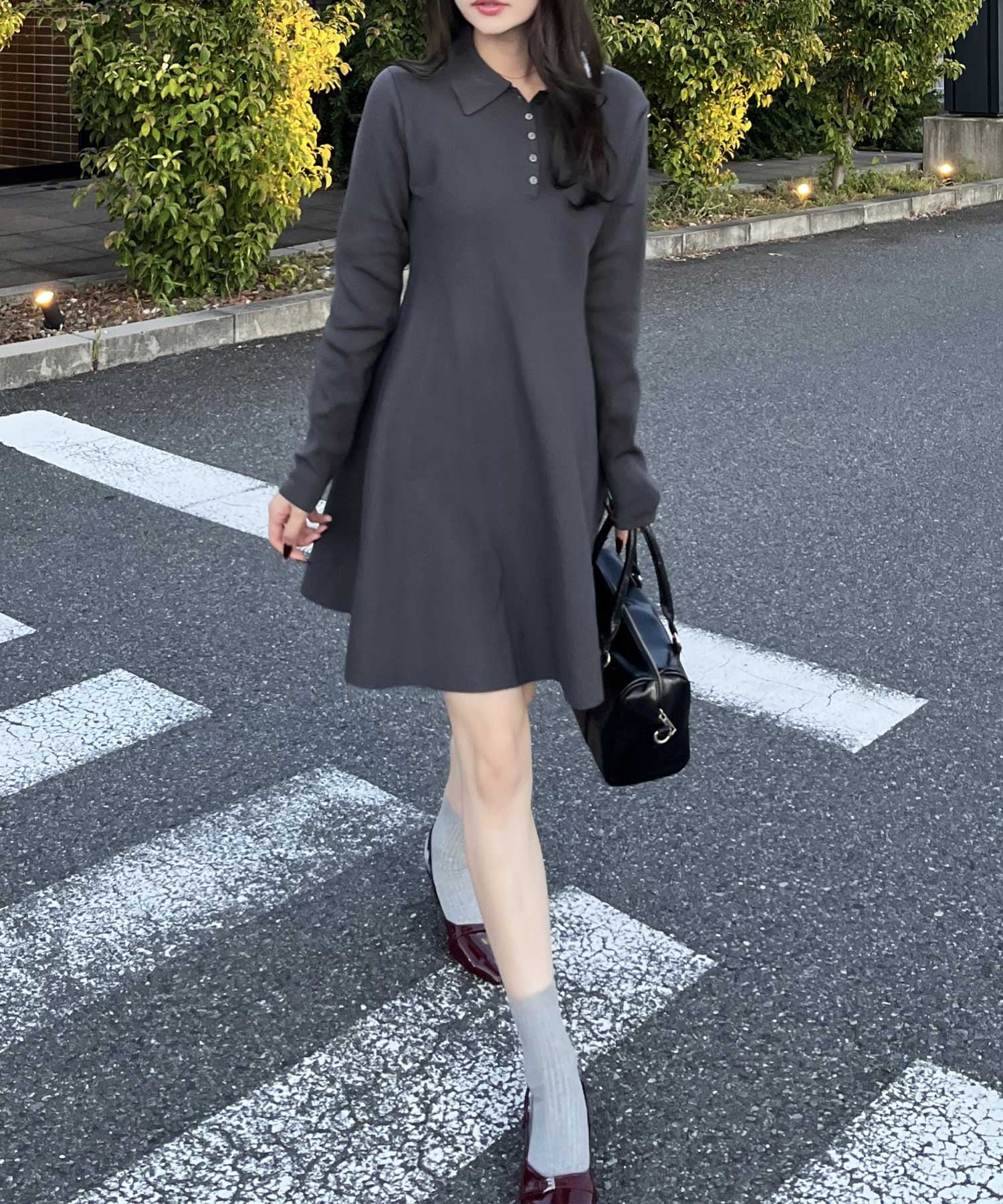 GeeRA｜【nelliy.】ペプラムニットミニワンピース | Rakuten Fashion