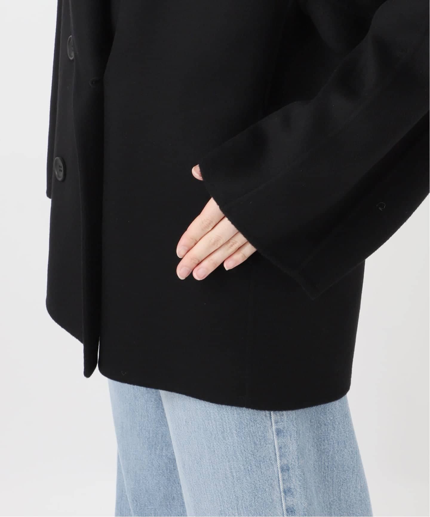 IENA｜《追加3》Super160 ショールカラーハーフコート | Rakuten