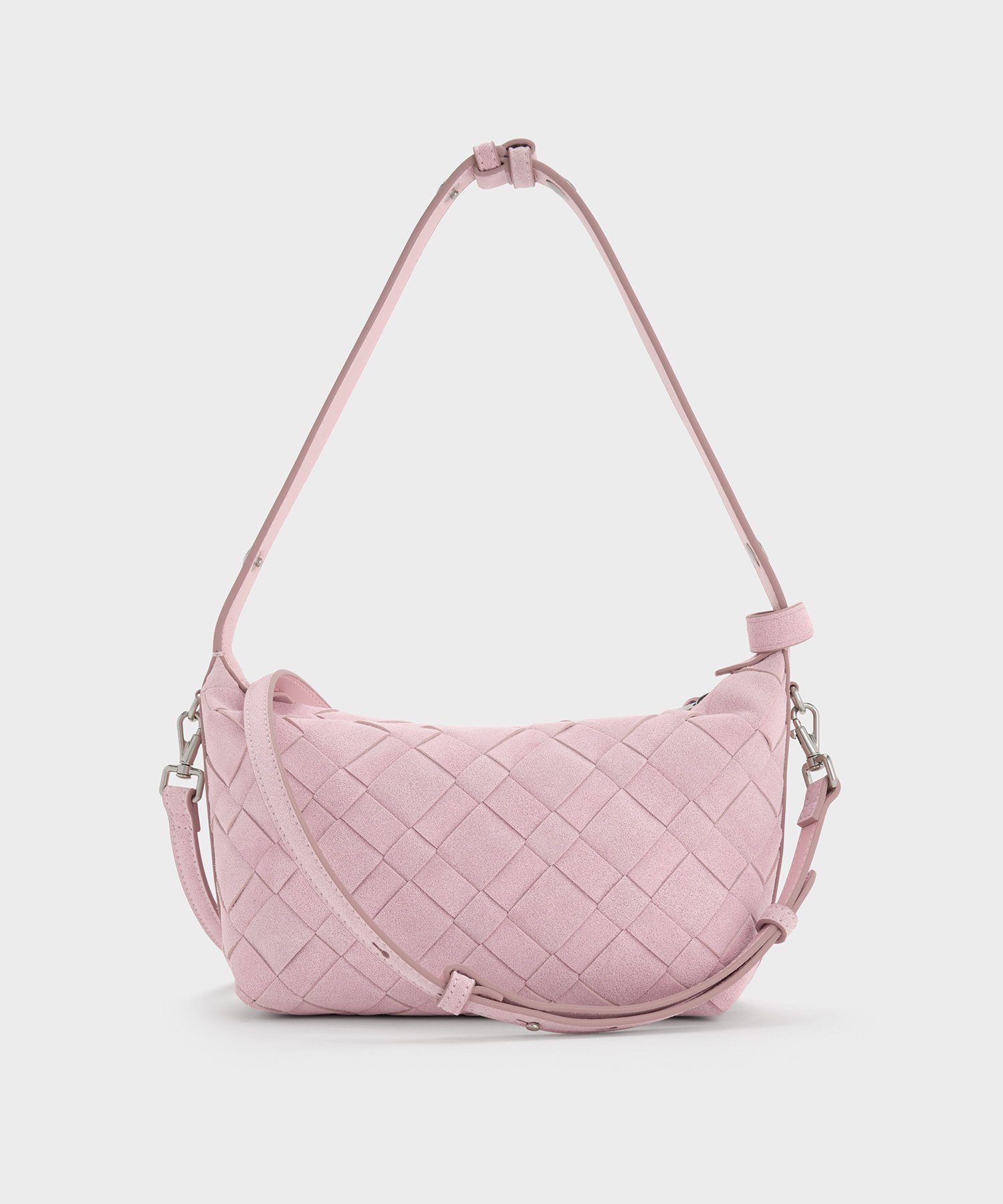 CHARLES & KEITH｜Ivette イヴェット スエードウーブンショルダー