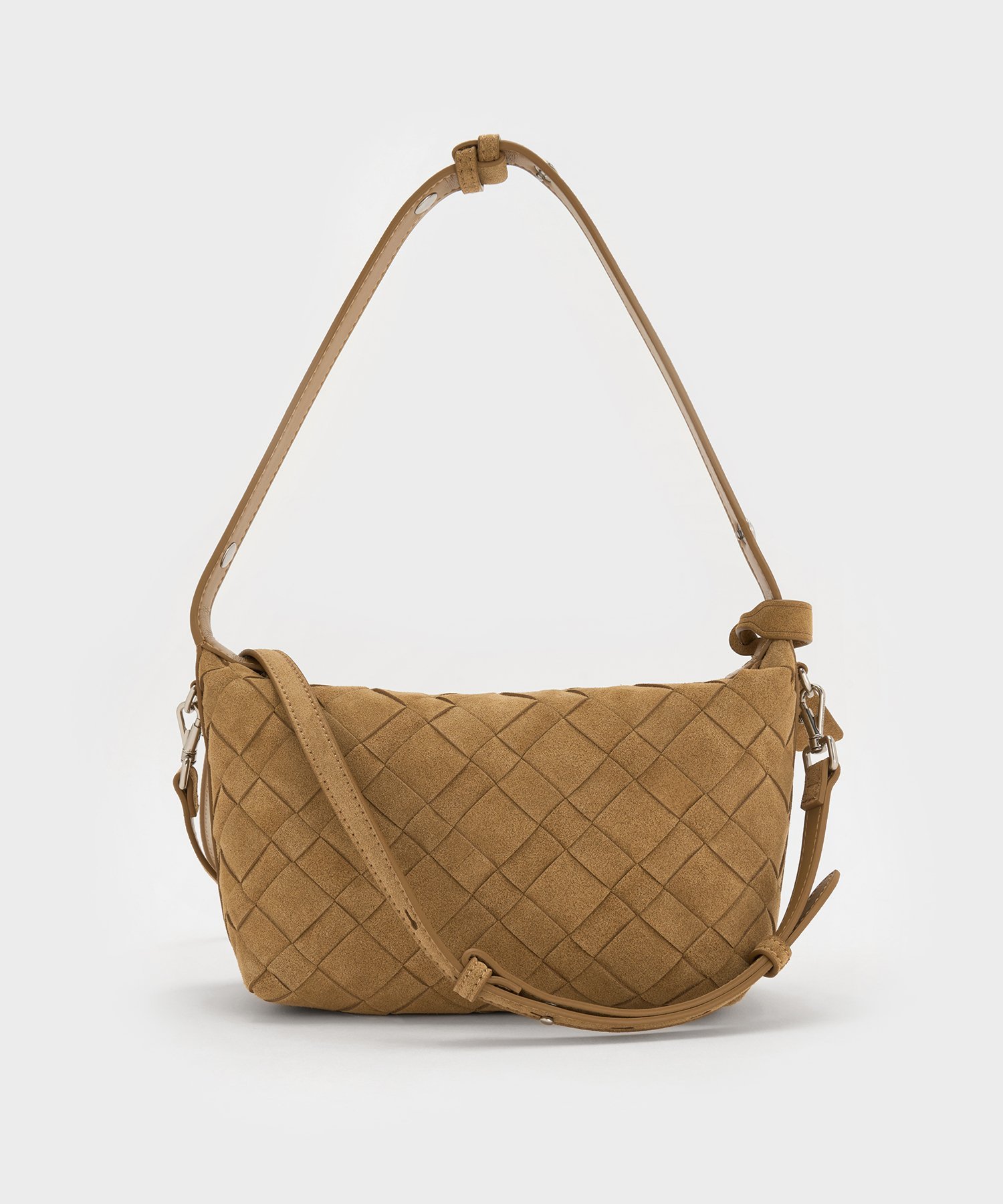 CHARLES & KEITH｜Ivette イヴェット スエードウーブンショルダー