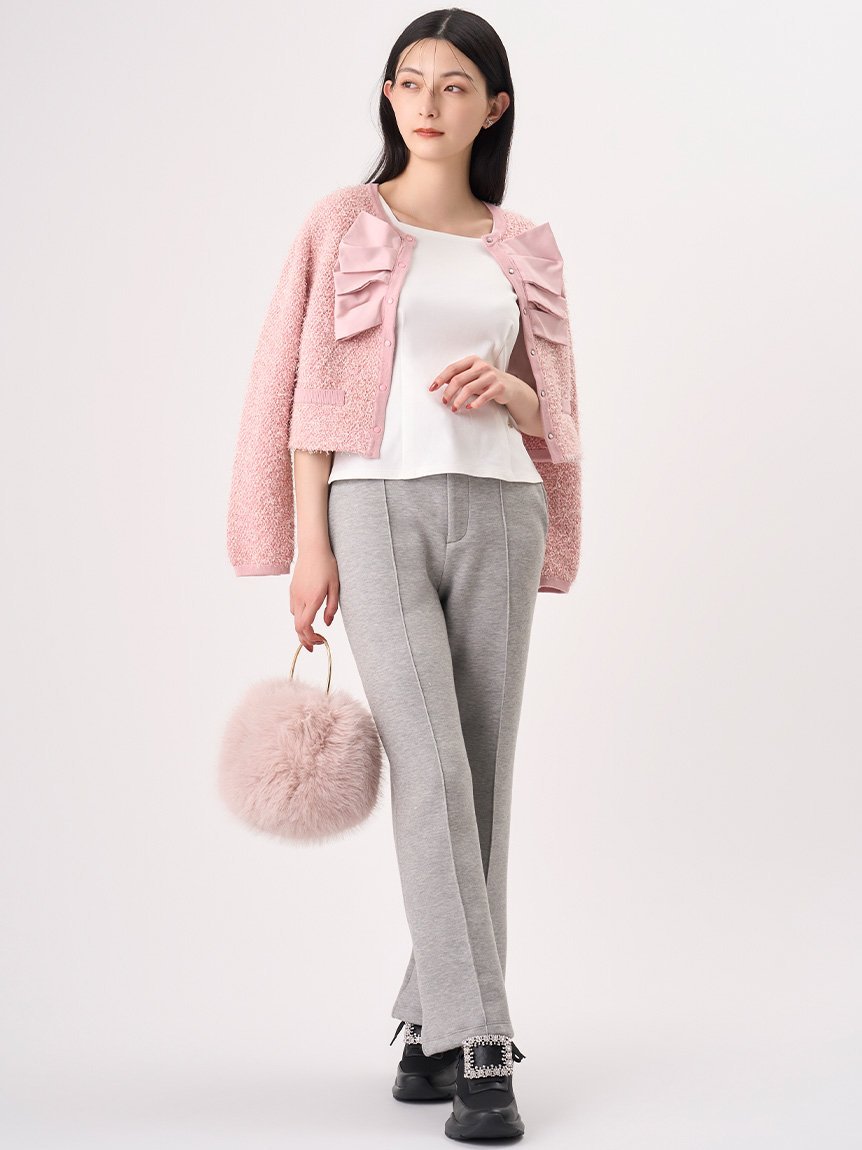 CELFORD｜ダブルリボンニットジャケット | Rakuten Fashion(楽天