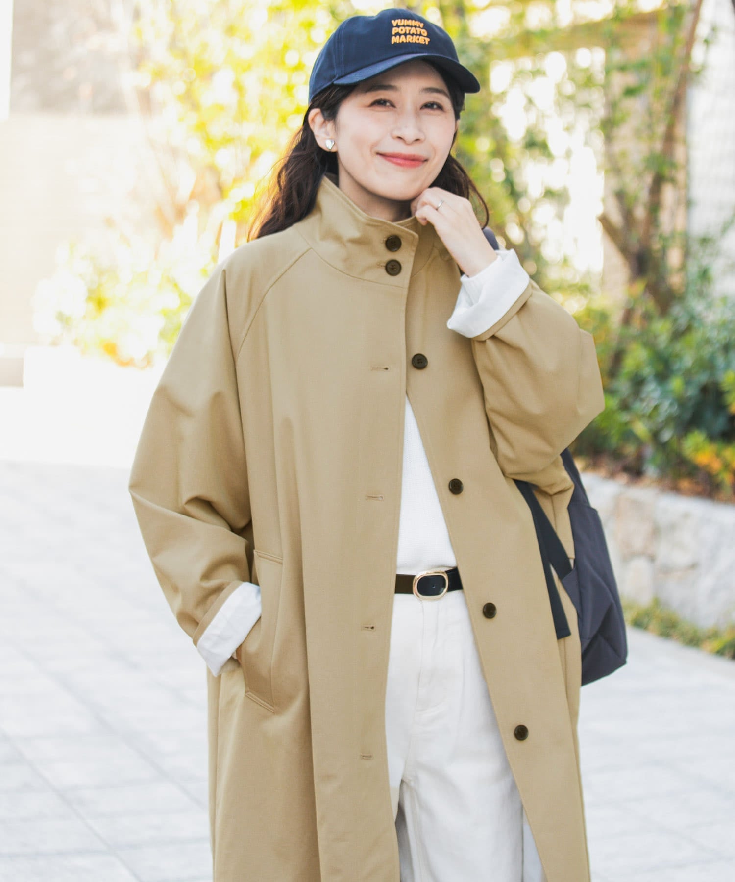 URBAN RESEARCH DOORS｜BACKヨークスタンドカラーコート | Rakuten