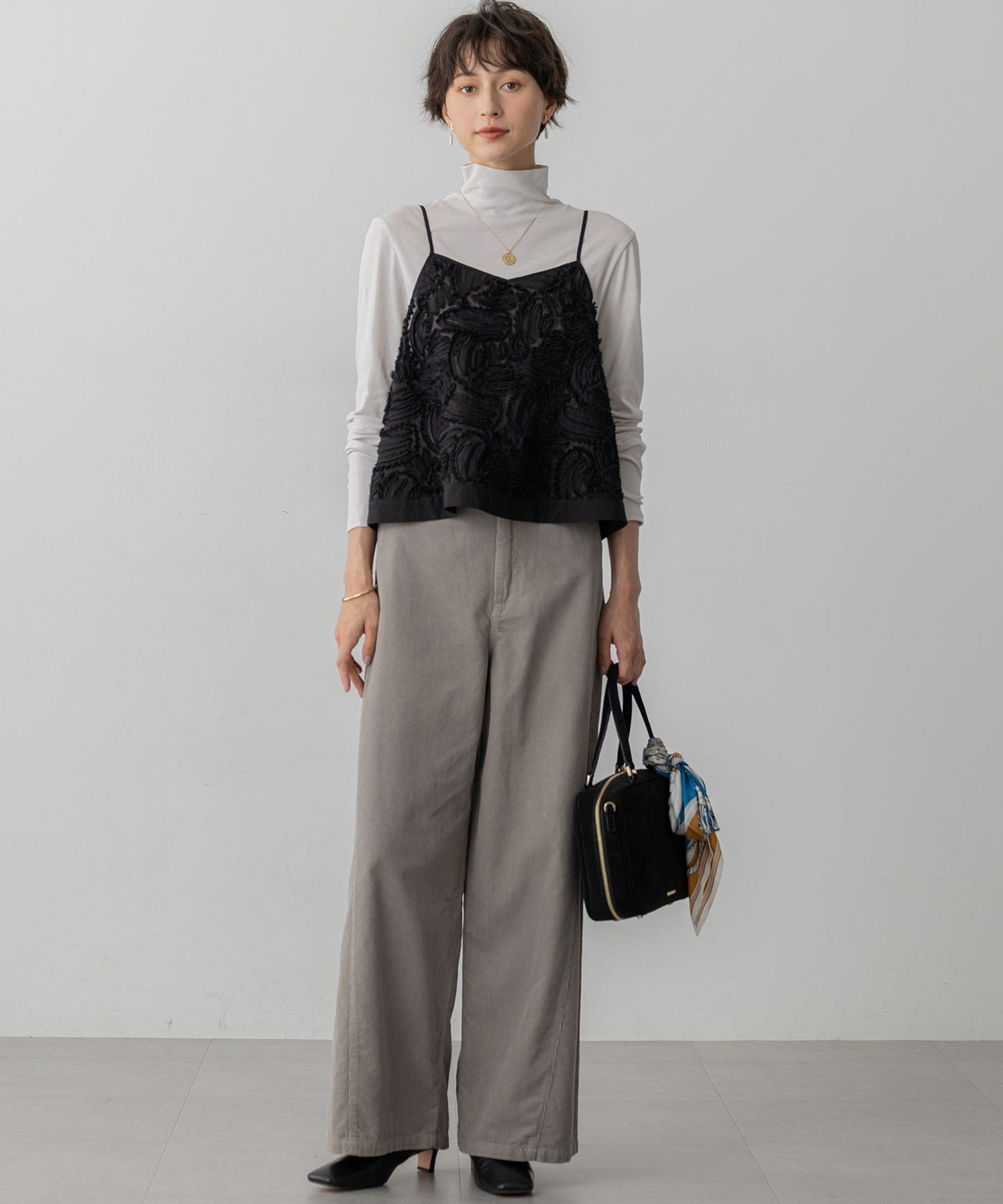 23区｜【好評につき追加生産/洗える】リボンエンブロイダリー