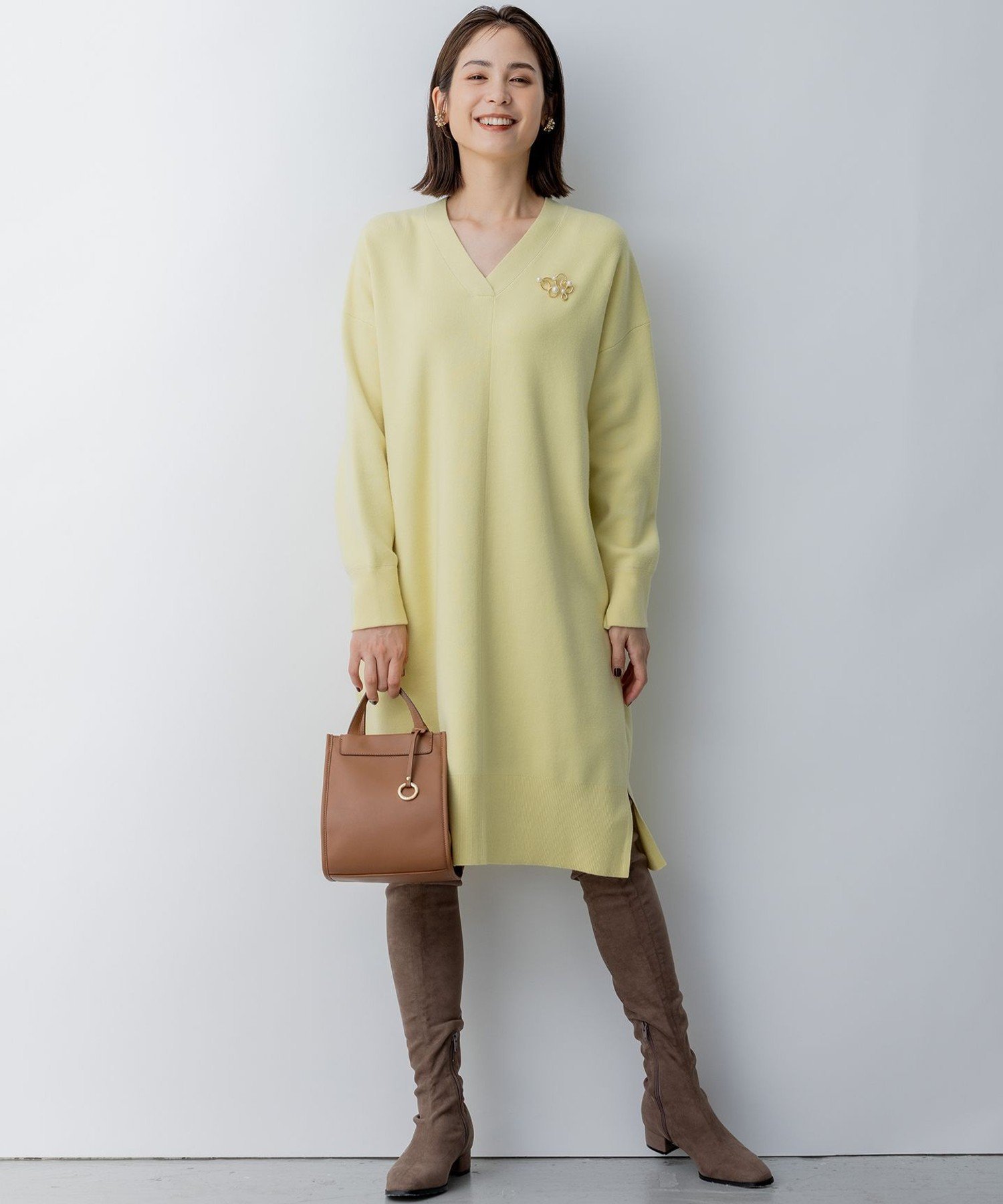 組曲｜Aラインリラクシーニット ワンピース | Rakuten Fashion(楽天