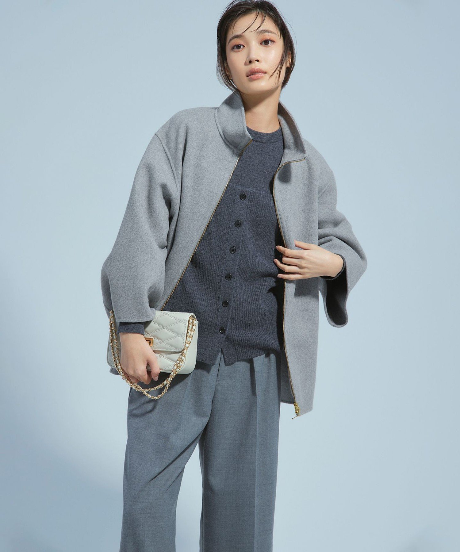 23区｜ウールリバー スタンドカラーコート | Rakuten Fashion(楽天