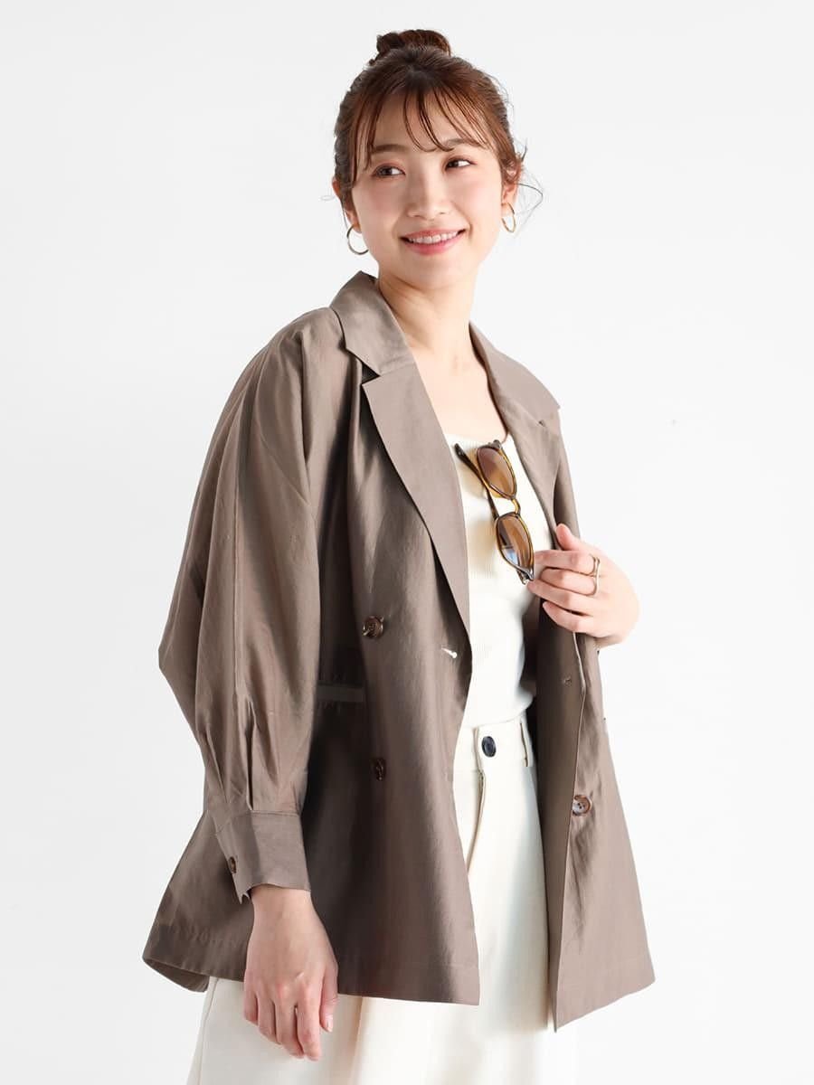 Vin｜七分袖シアーシャツジャケット | Rakuten Fashion(楽天